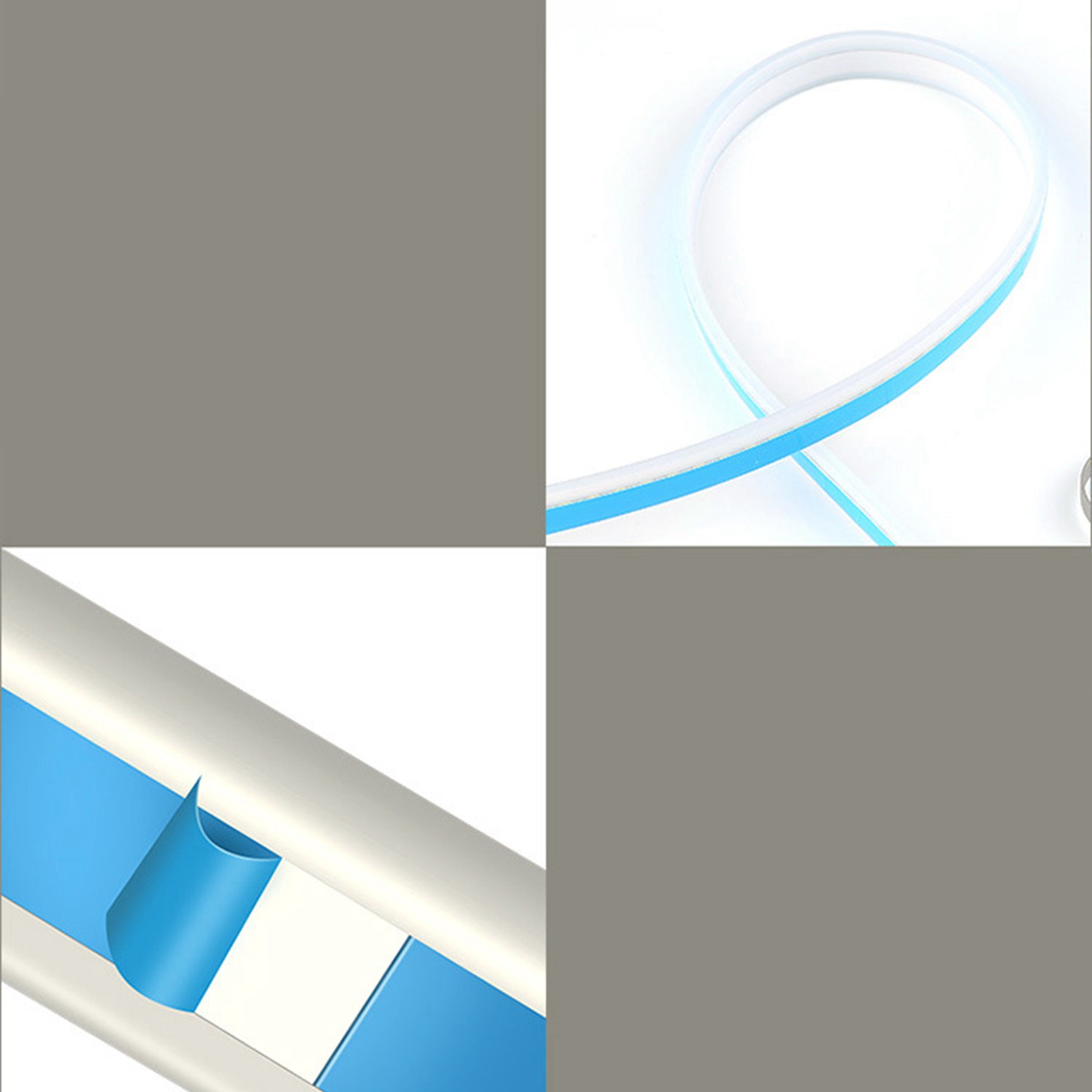 Led-autoscheinwerferleiste 45 Cm Gletscherblau Und Gelb Zweifarbiges Dynamisches Tagfahrlicht Blinklichtröhre
