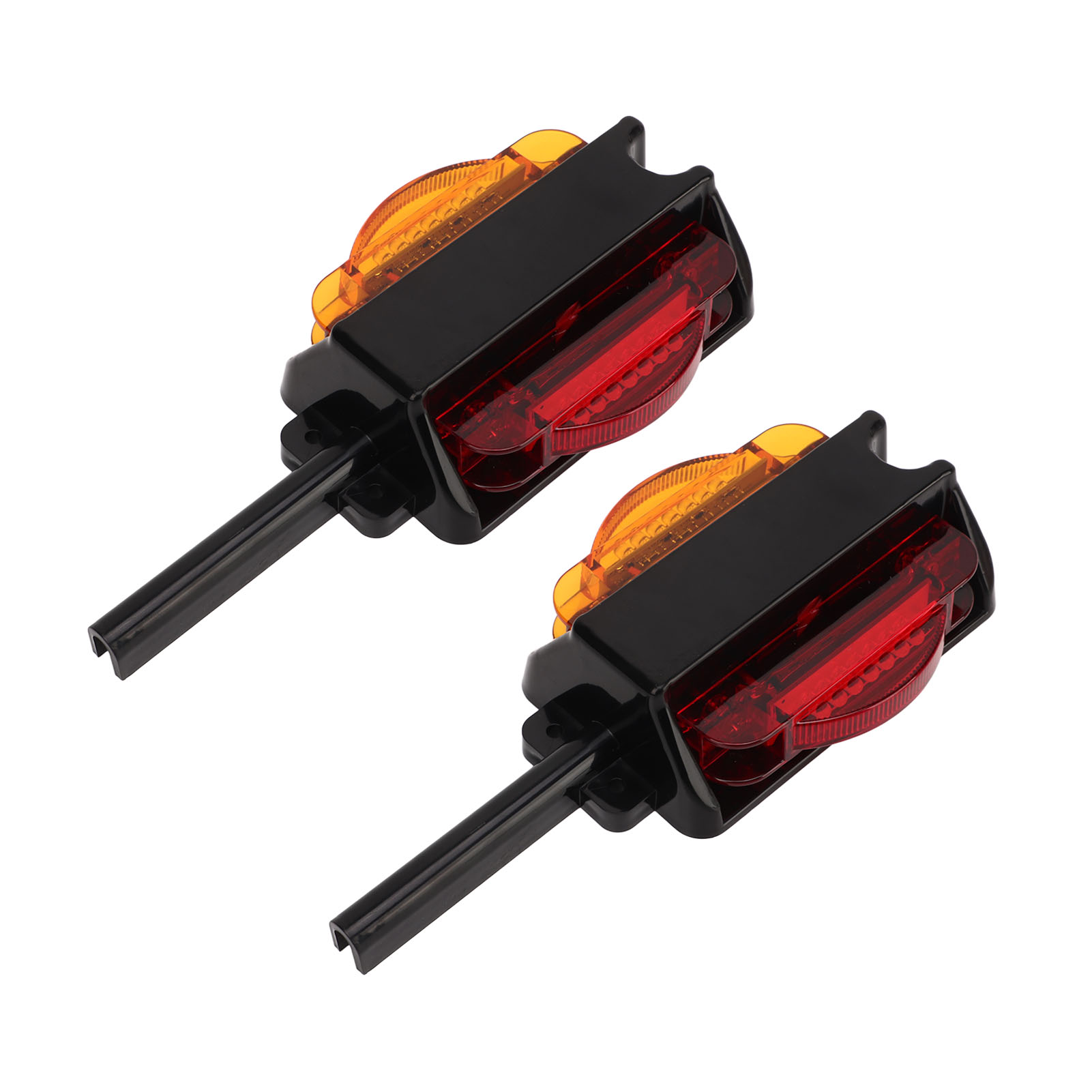 12v Dc Ip67 Wasserdichte Seitenblinker, 14 Helle Leds Für Wohnmobil, Anhänger, Lkw, Boot, Bus, Quad – Paar Rote Und Gelbe Blinker.