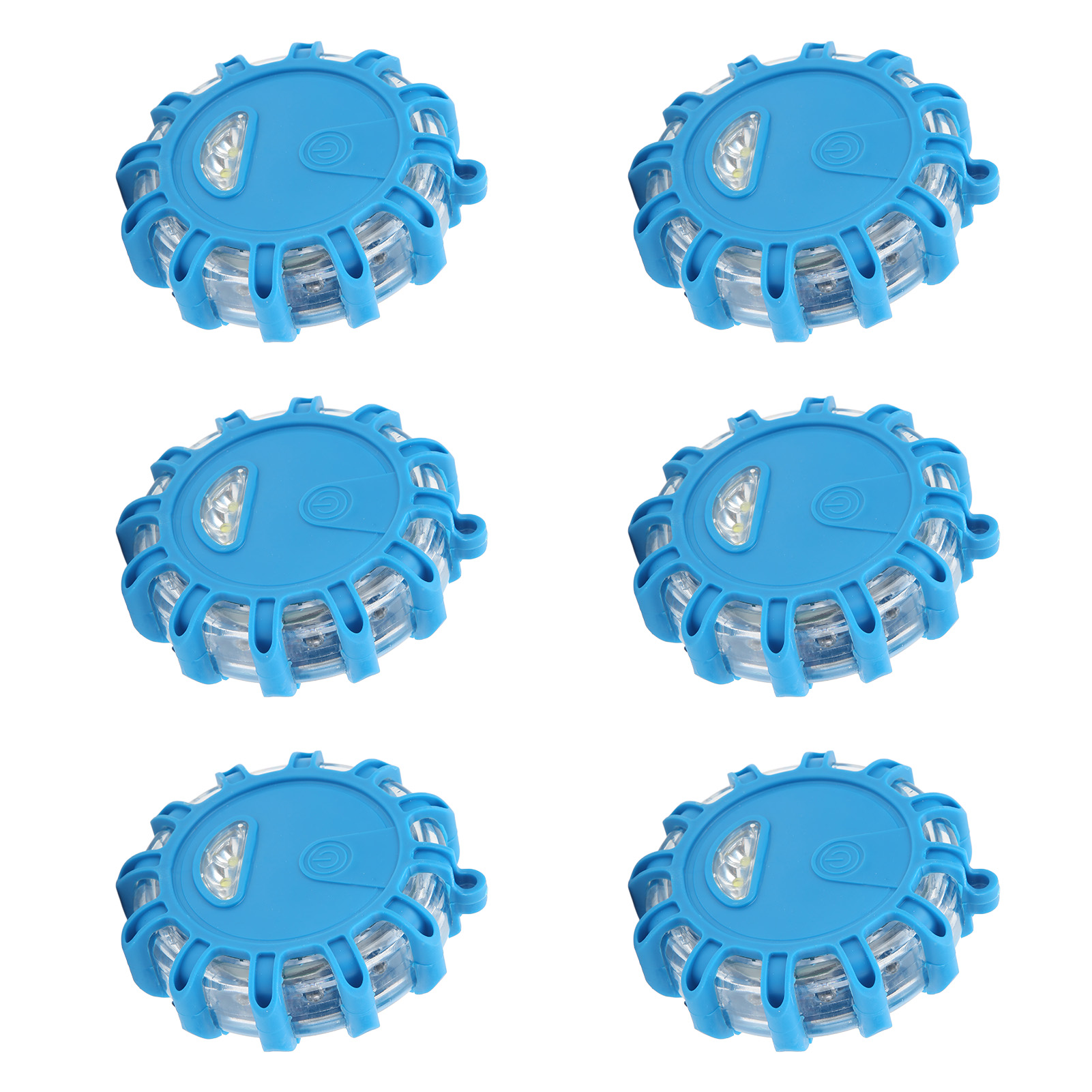 6 Stück 12v Blaue Led-taschenlampen, Wasserdicht, Staubdicht, Hohe Helligkeit, Notbeleuchtung Für Auto, Zuhause Und Gelände