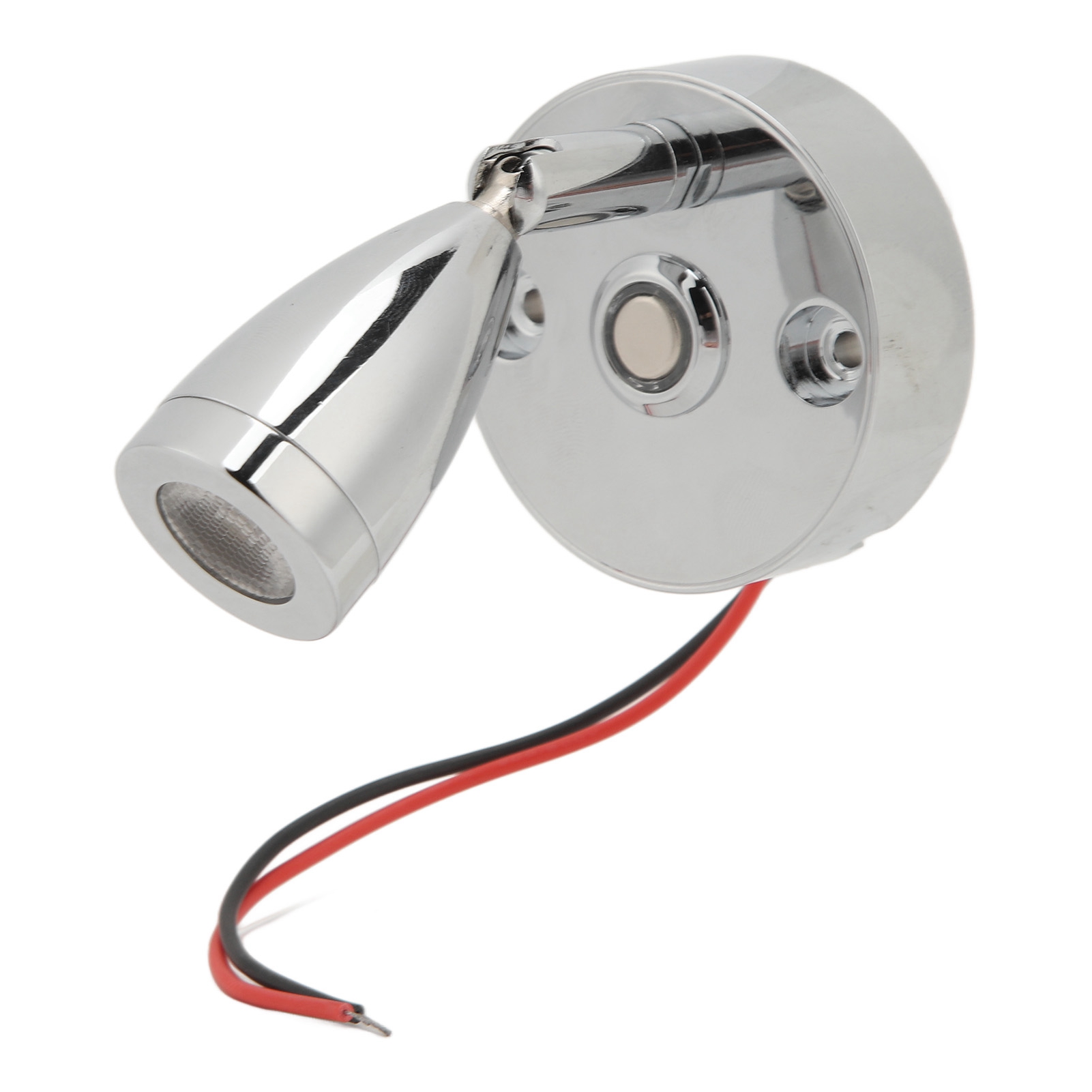 Wiederaufladbare 12v-24v Leselampe Aus Verchromter Aluminiumlegierung Mit Usb-anschluss Für Wohnmobile, Wohnwagen Und Boote.