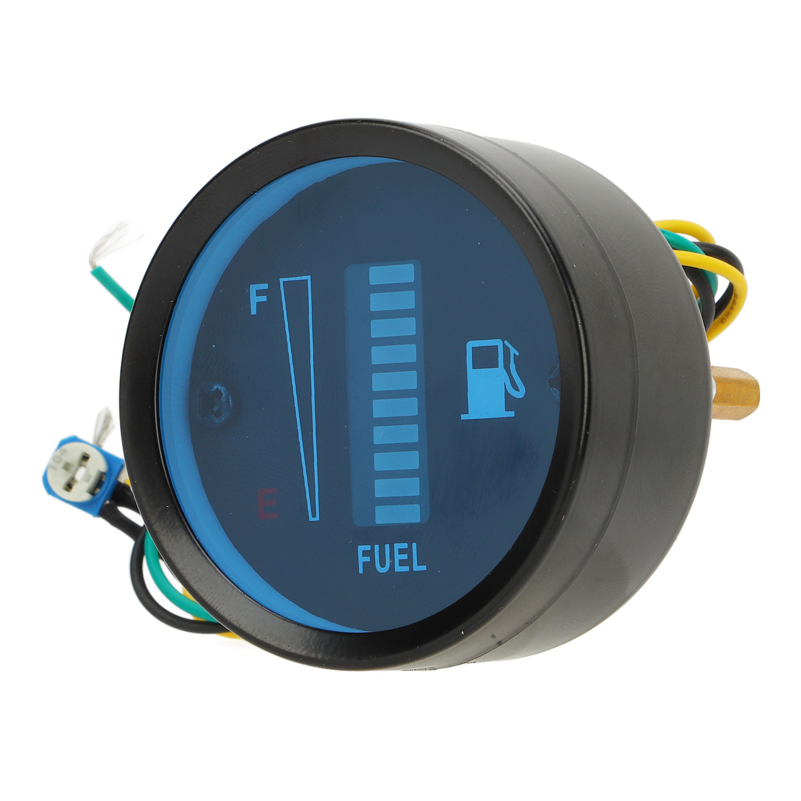 52-mm-kraftstoffstandanzeige Für Motorräder, 12-v-blaue Led-benzintankanzeige, Kraftstoffmesser Mit Digitaler Beleuchtung, 52 Mm Durchmesser, Für Motorradtanks.