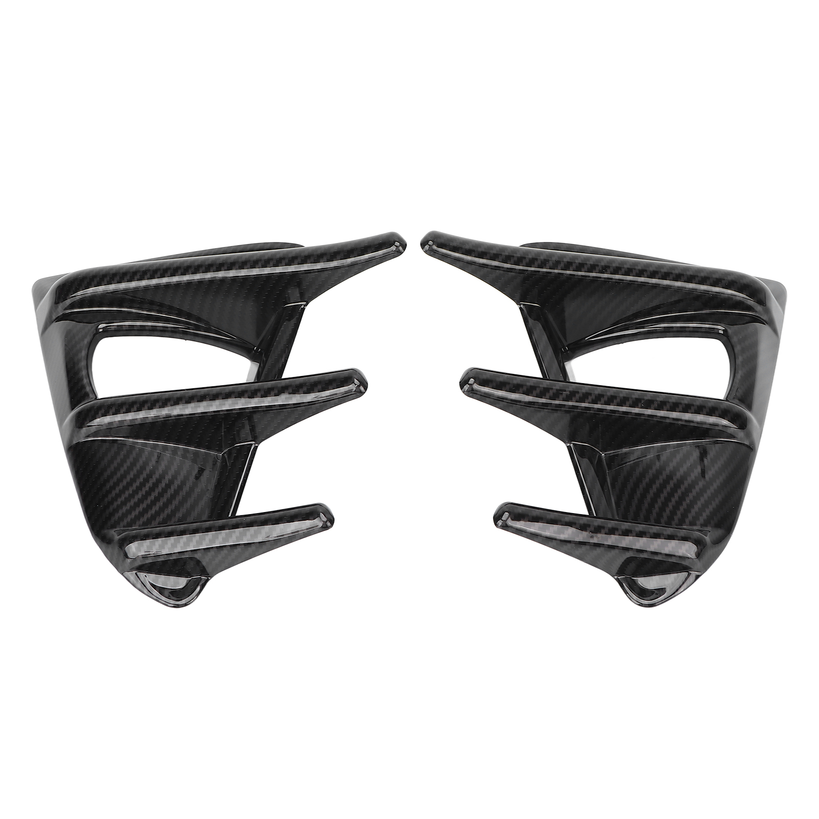 Set Mit 2 Nebelscheinwerferblenden Für Subaru Brz / Toyota Gt86 2016-2020, Dekorativer Außenersatz, Mattschwarze Ausführung, Stilvolles Autozubehör.