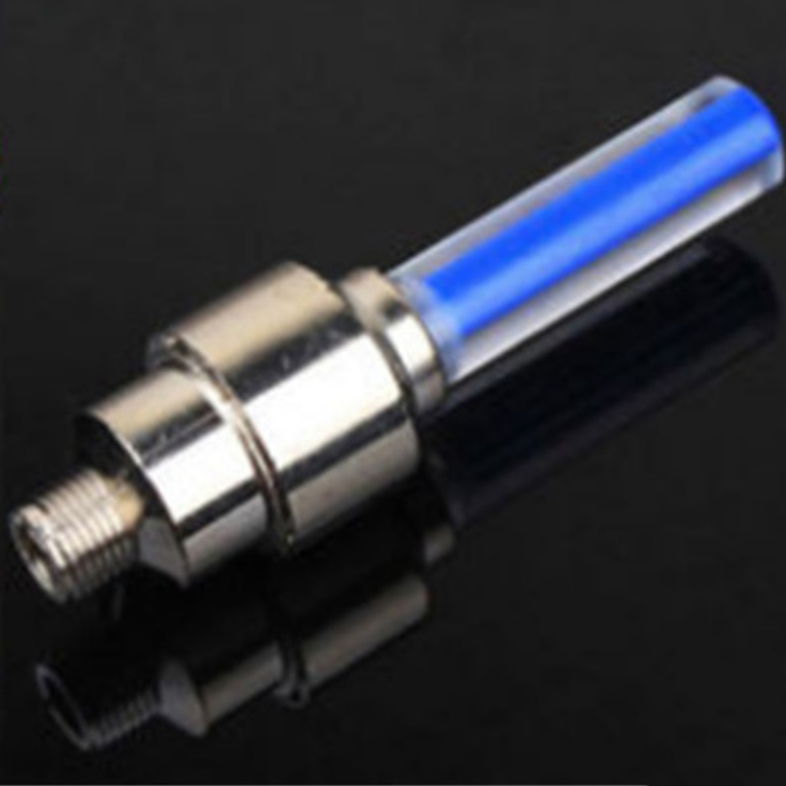 2er-pack Beleuchtete Reifenventilkappen Für Motorrad, Ventilschaftlampe, Radlicht Für Die Nacht, Universell Für Auto, Fahrrad, Blau
