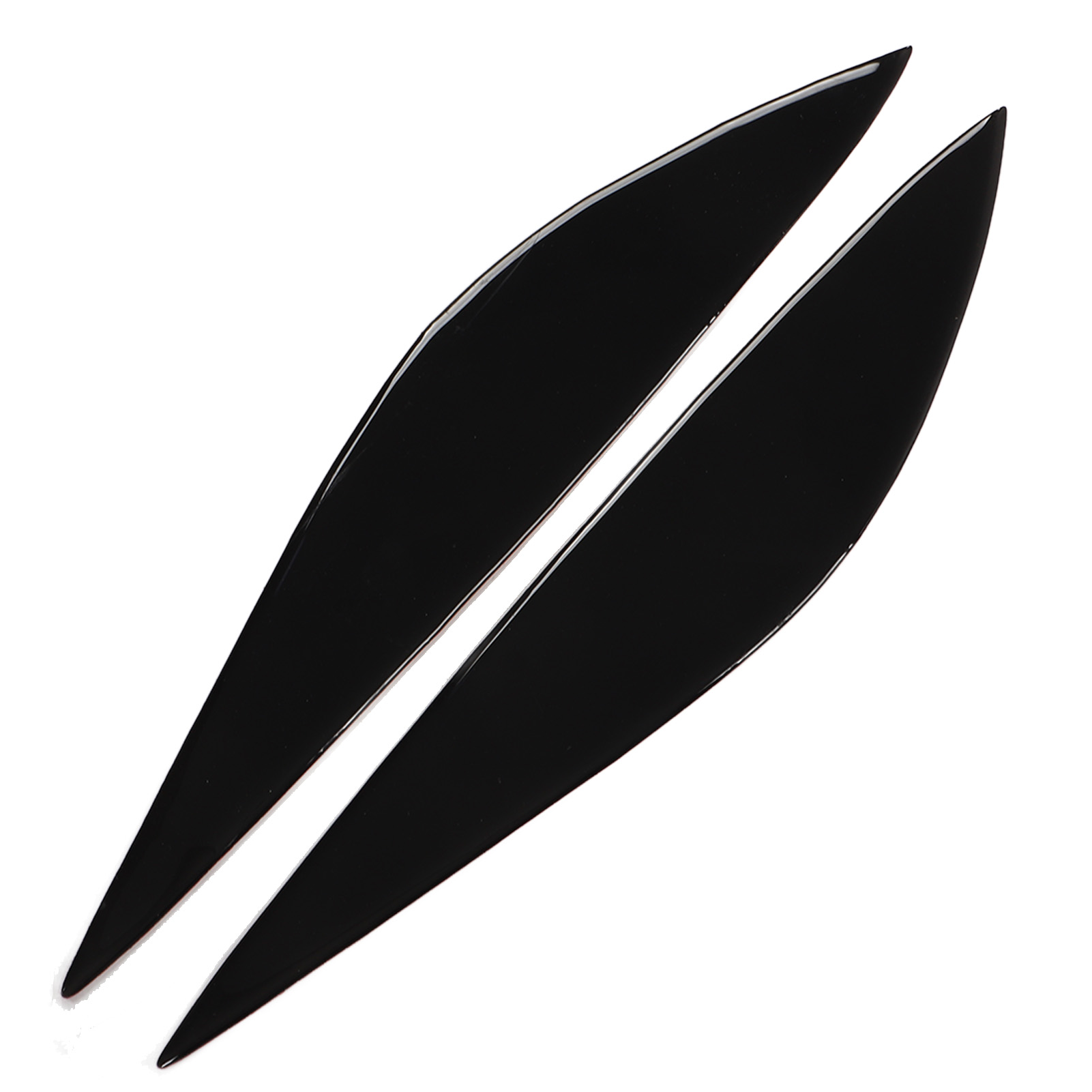 Paar Glänzend Schwarze Scheinwerferblenden, Flexible Kunststoff-ersatzteile Für Mercedes-benz C-klasse W204 Phase 1 (2008-2011), 2-teiliges Ästhetik-set.