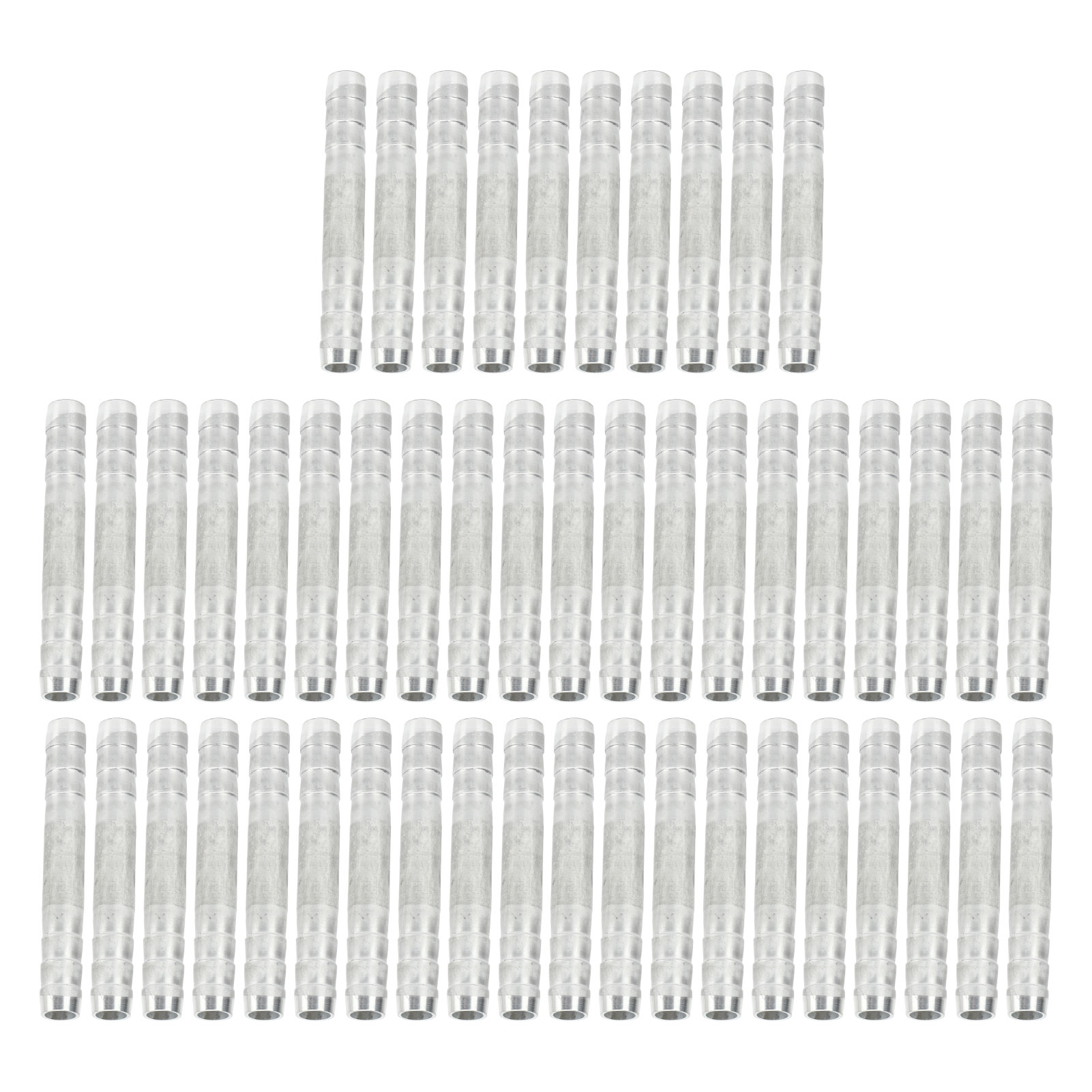 Aluminium-schlauchverbinder Mit Widerhaken Für Klimaanlagenschläuche, 50 Stück, Universell, Hochfester Kältemittelanschluss, 1/2 Zoll Durchmesser, Außengewinde