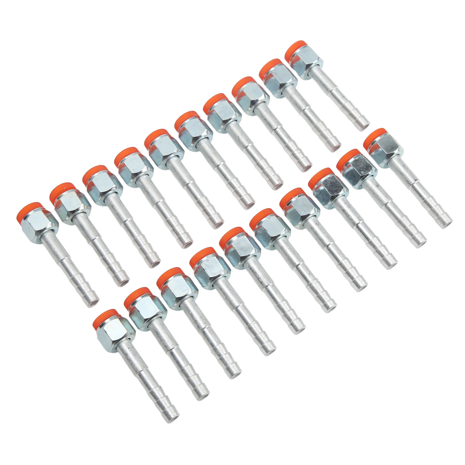 20-teiliges Set Gerader Aluminium-klimaanlagenrohrverschraubungen, Hochfest, Universell Passend Für Pkw Und Lkw, 3/8 Zoll