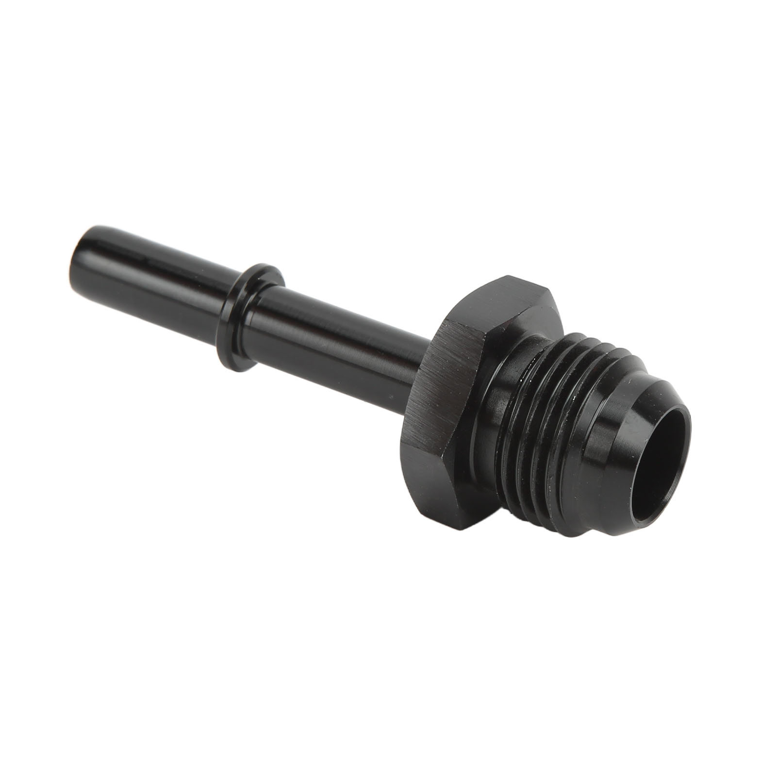 Schnellkupplungs-efi-anschluss, Adapter Aus Schwarz Eloxierter Aluminiumlegierung, Für Kraftstoffverteilerrohr Und Kraftstoffanschluss, An6-5/16 Zoll, Steckmontage