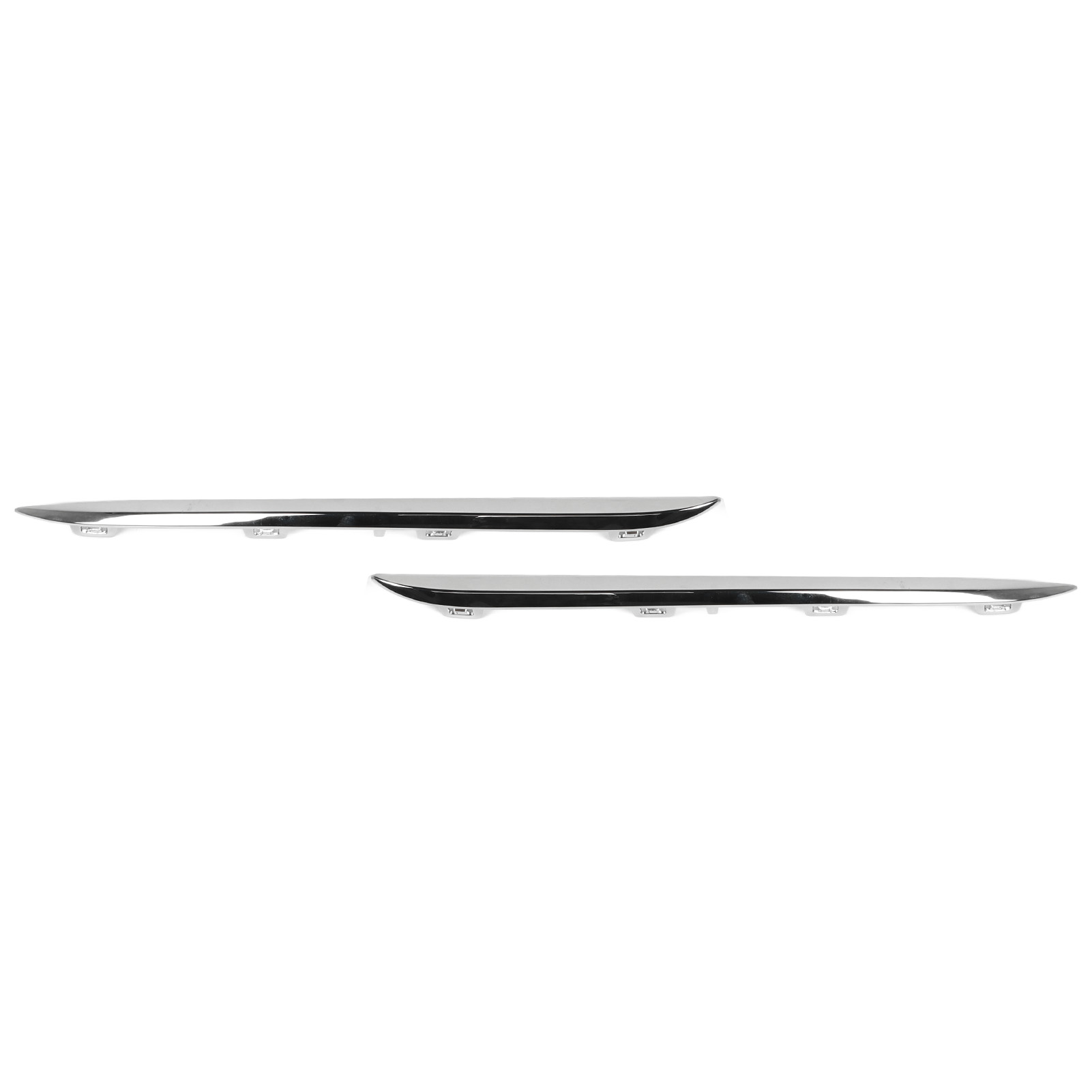2 Chrom-seitenleisten Als Ersatz Für Die Hintere Stoßstange Für Mercedes C-klasse W205 Standard Front Facelift 2015-2018