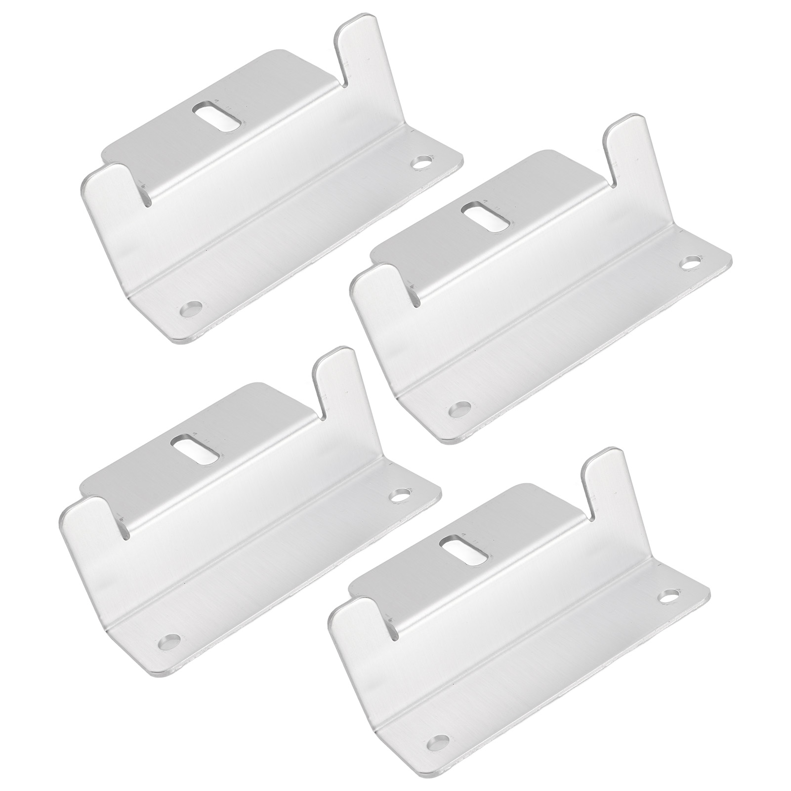 Set Mit 4 Z-förmigen Solarmontagehalterungen Aus Hochfestem Aluminium Für Photovoltaikmodule, Wohnwagen, Boote, Wohnmobile, Yachten, Schiffe.