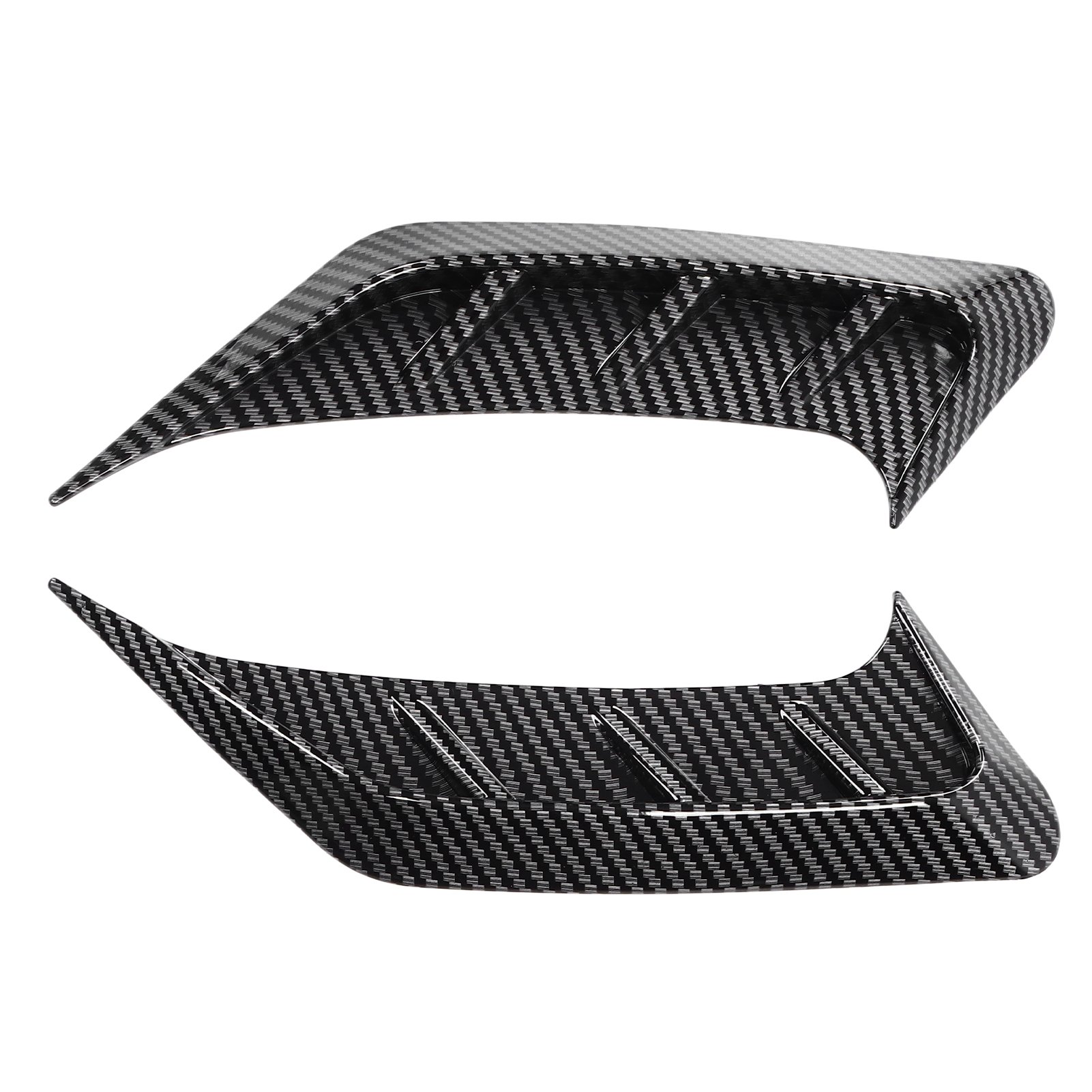 Paar Seitliche Scheinwerferblenden Aus Kohlefaser, Carbon-optik, Alterungsbeständig, Universell, 2-teiliges Set Für Fahrzeugtuning