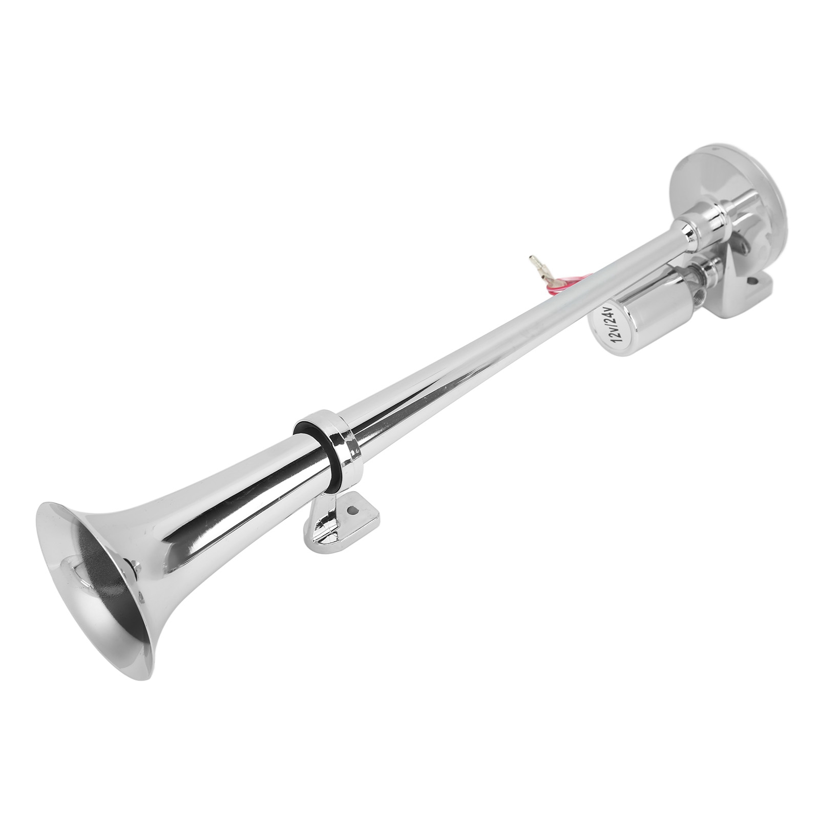 Elektrisches Horn Mit Einer Glocke, Verchromter, Verzinkter Stahl, 135 Db, 450 Mm, 12 V/24 V, Für Züge, Boote Und Fahrzeuge