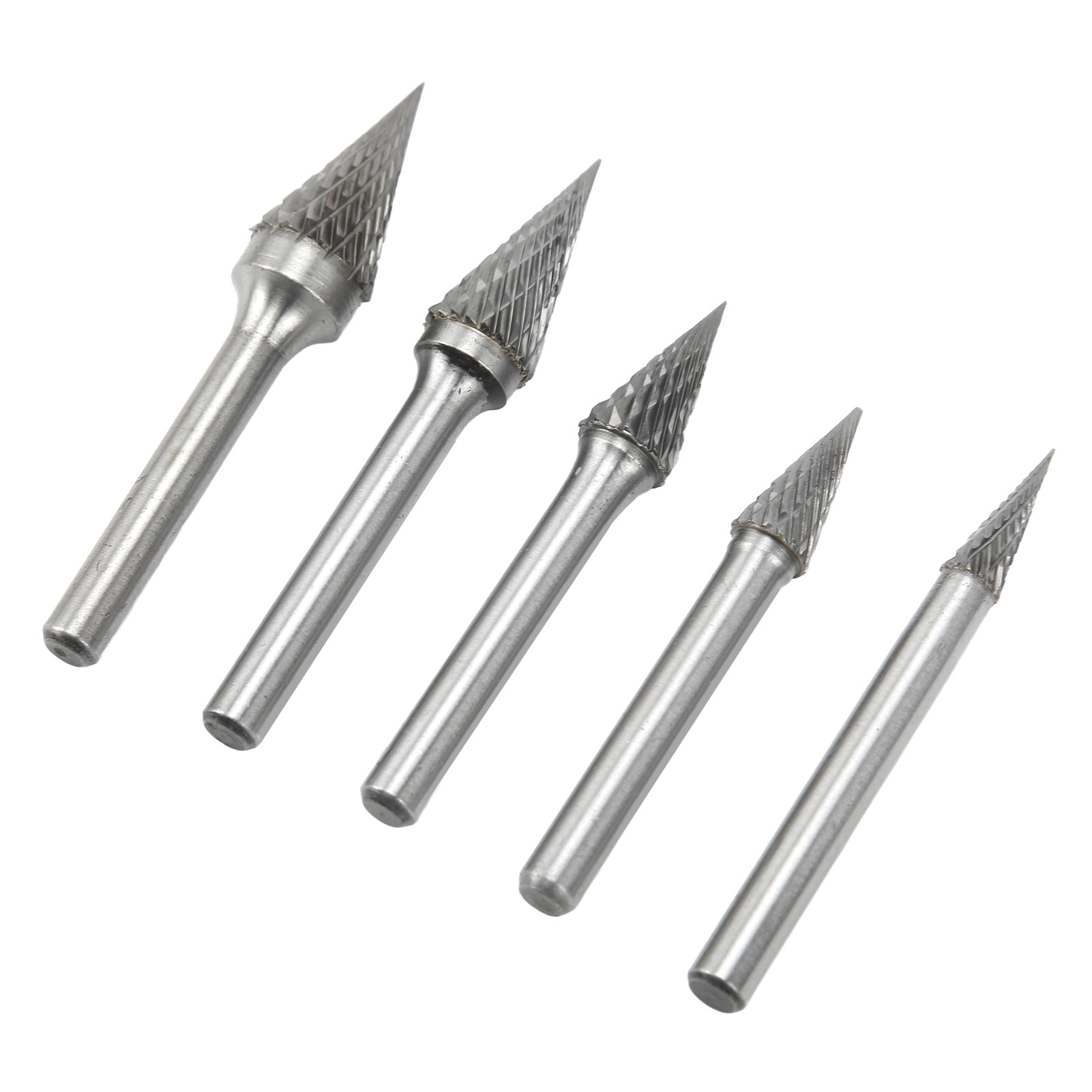 Doppelverzahnte Hartmetall-fräser, 6 Mm Schaft, Rotationsfeilensatz Zum Gravieren, Polieren, Bohren Und Schärfen