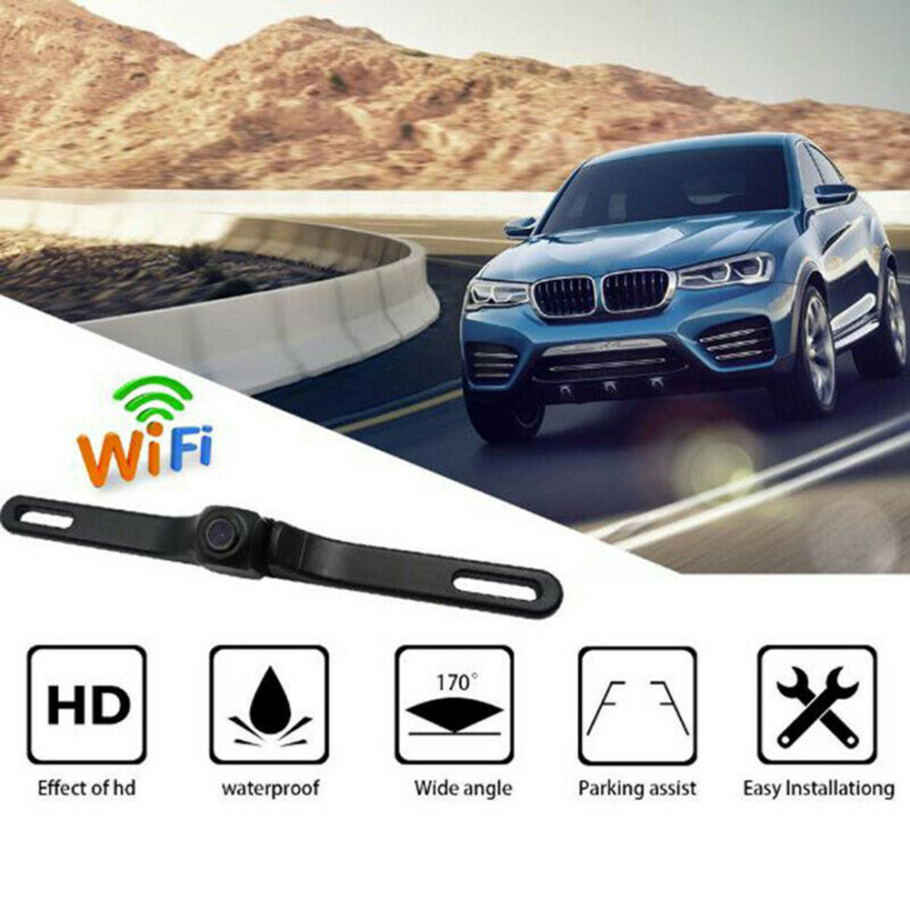 Wlan-fähige 170°-rückfahrkamera Mit Kennzeichenhalterung Und Rückspiegel