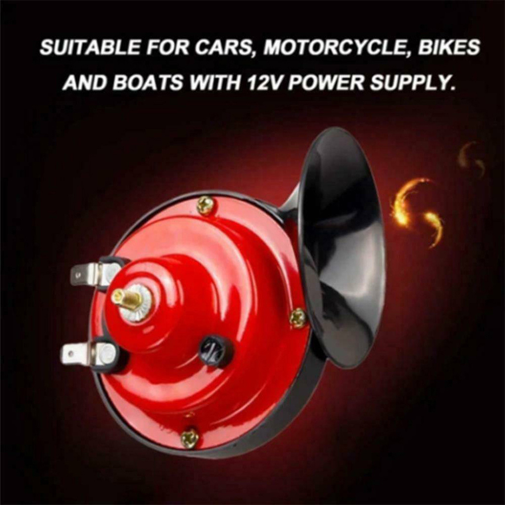 Elektrisches Drucklufthorn-set (120 Db) Für Lkw, Motorrad, Pkw – 12-v-schneckenhorn, Leistungsstarkes Warnhorn, Auto- Und Motorradzubehör