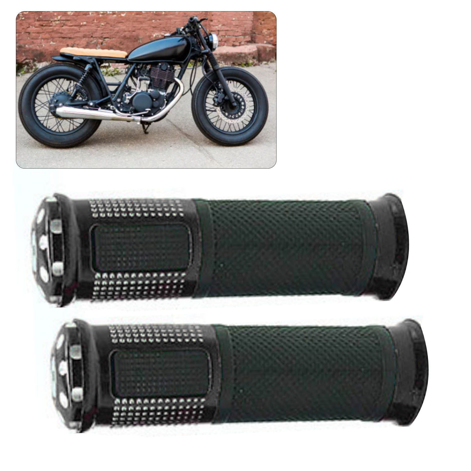 Rutschfester Motorradlenkergriff, Universeller Lenkerbezug, Schwarze Zierleiste, Komfortzubehör