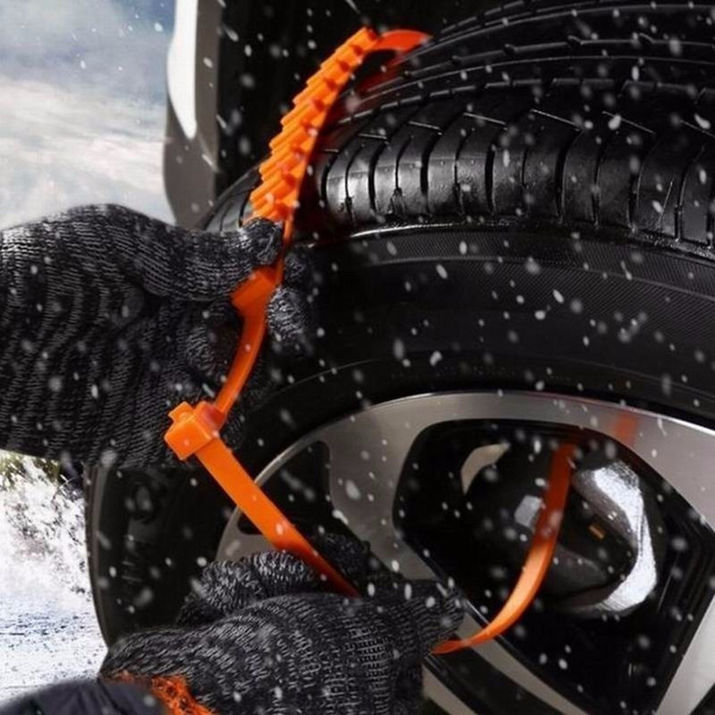 10 Notfall-schneeketten Aus Nylon Mit Anti-rutsch-funktion, Für Pkw-, Lkw- Und Suv-reifen, Wintergriff, Pannenhilfe-set, 10 Stück.