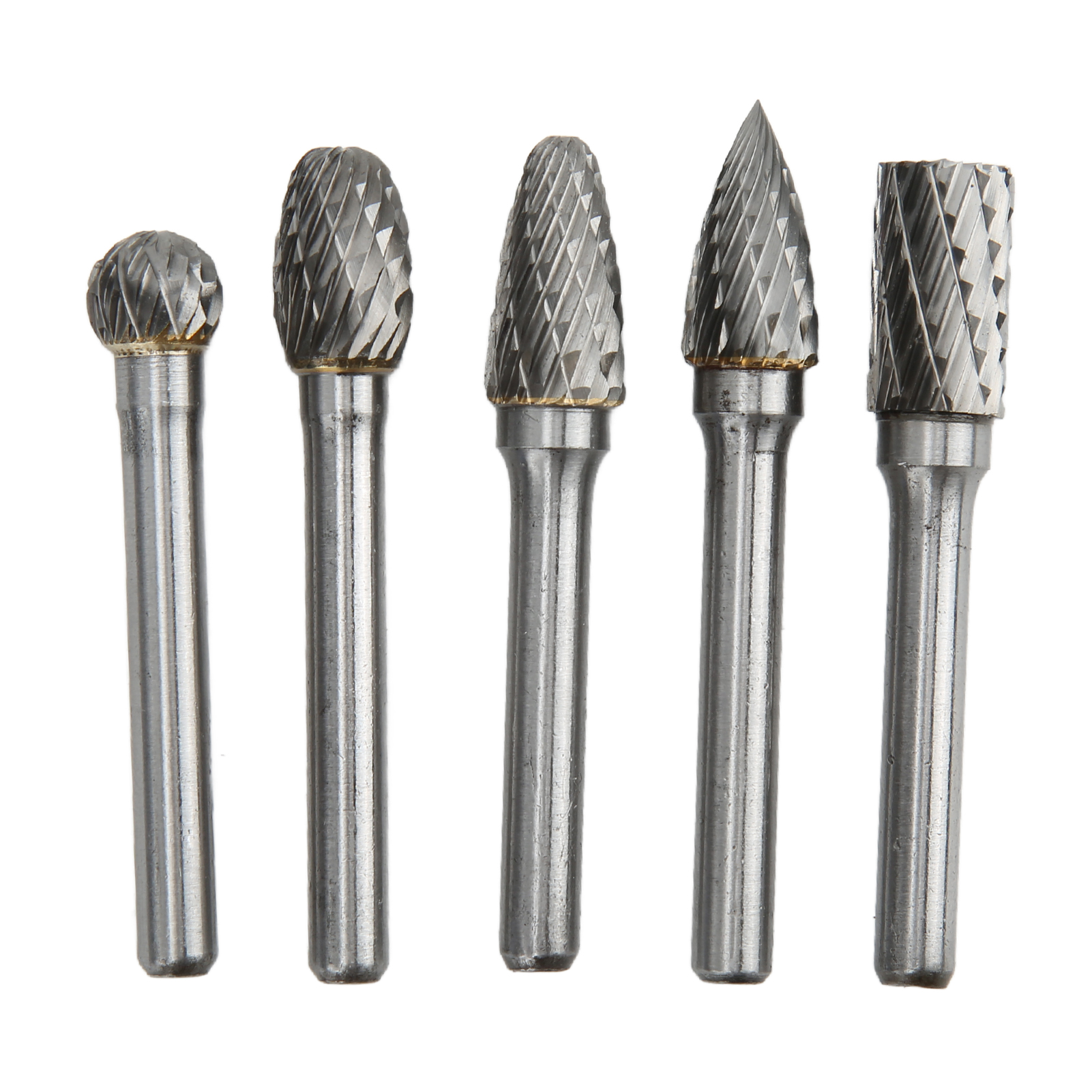 Satz Mit 5 Hartmetall-schaftfräsern, 6 X 10 Mm, Zweischneidig, Für Die Bearbeitung In Den Bereichen Luftfahrt, Automobilindustrie, Schiffbau, Chemie, Kunsthandwerk Und Bildhauerei.