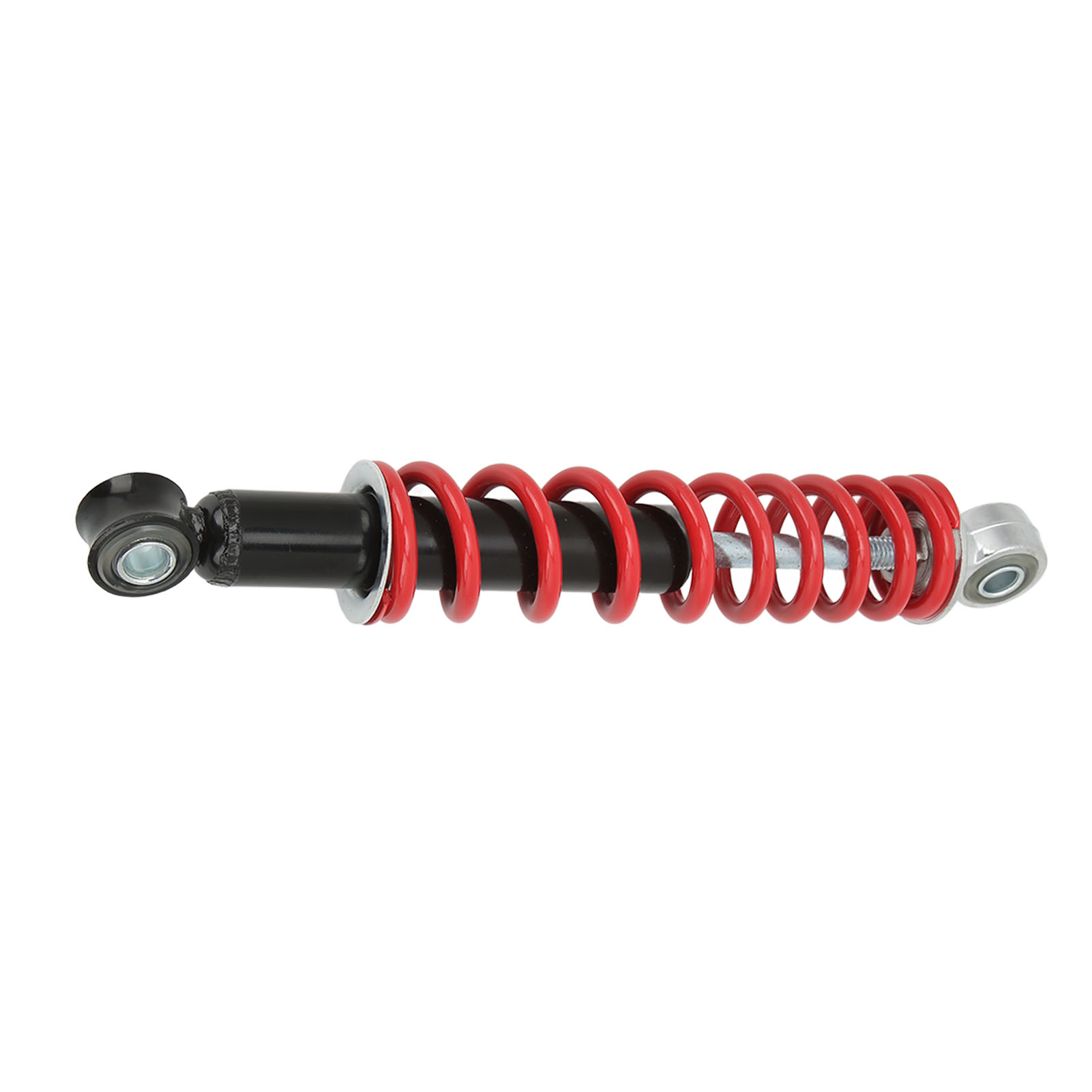 250 Mm (9,8 Zoll) Motorradstoßdämpfer Mit Universeller Roter Feder Für 50-125 Cm³ Motocross-pitbikes, Quads Und Go-karts