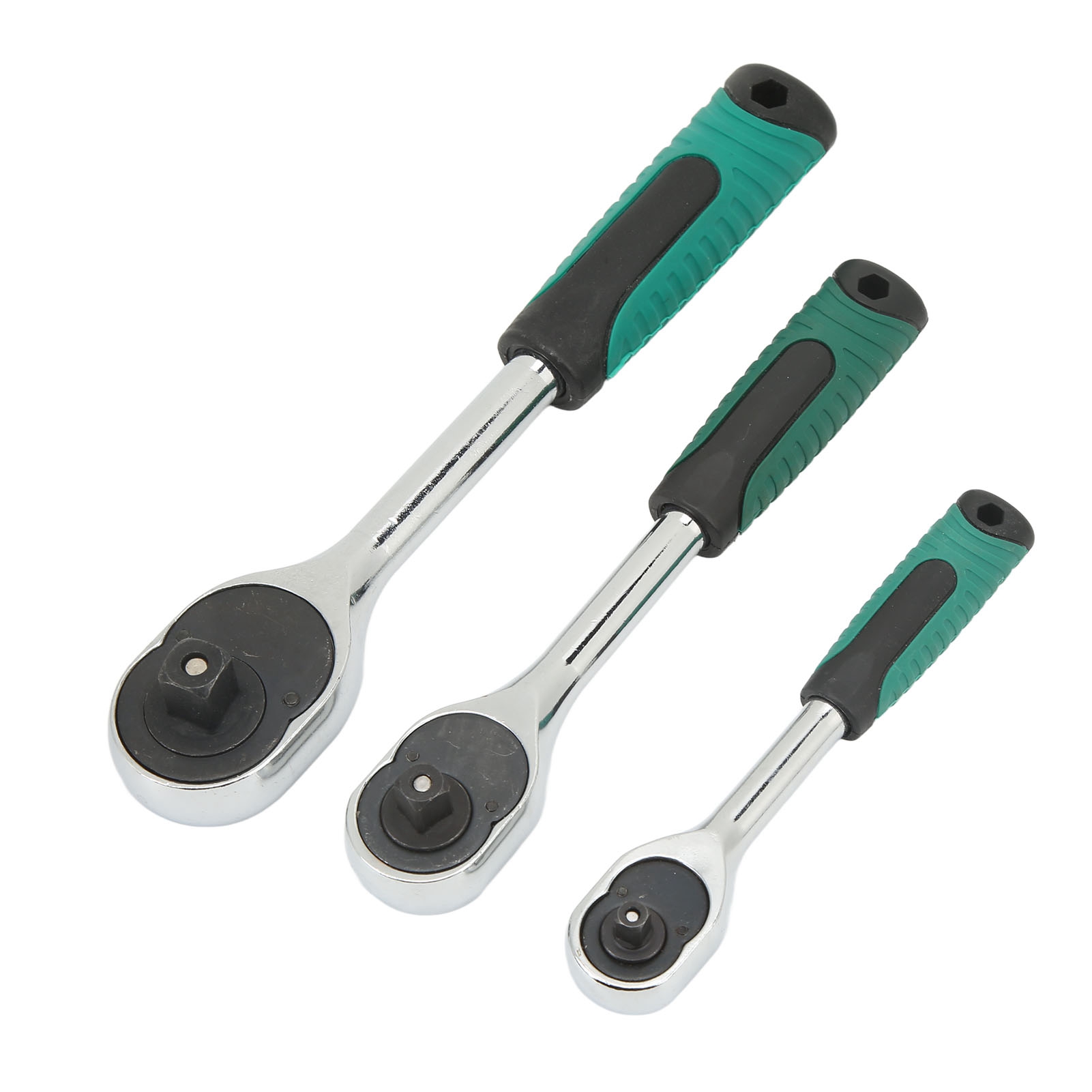 3/8 Zoll 24-zahn-metall-ratschenschlüssel, 3er-set, Kfz-reparaturwerkzeug, Robuster Manueller Steckschlüssel.