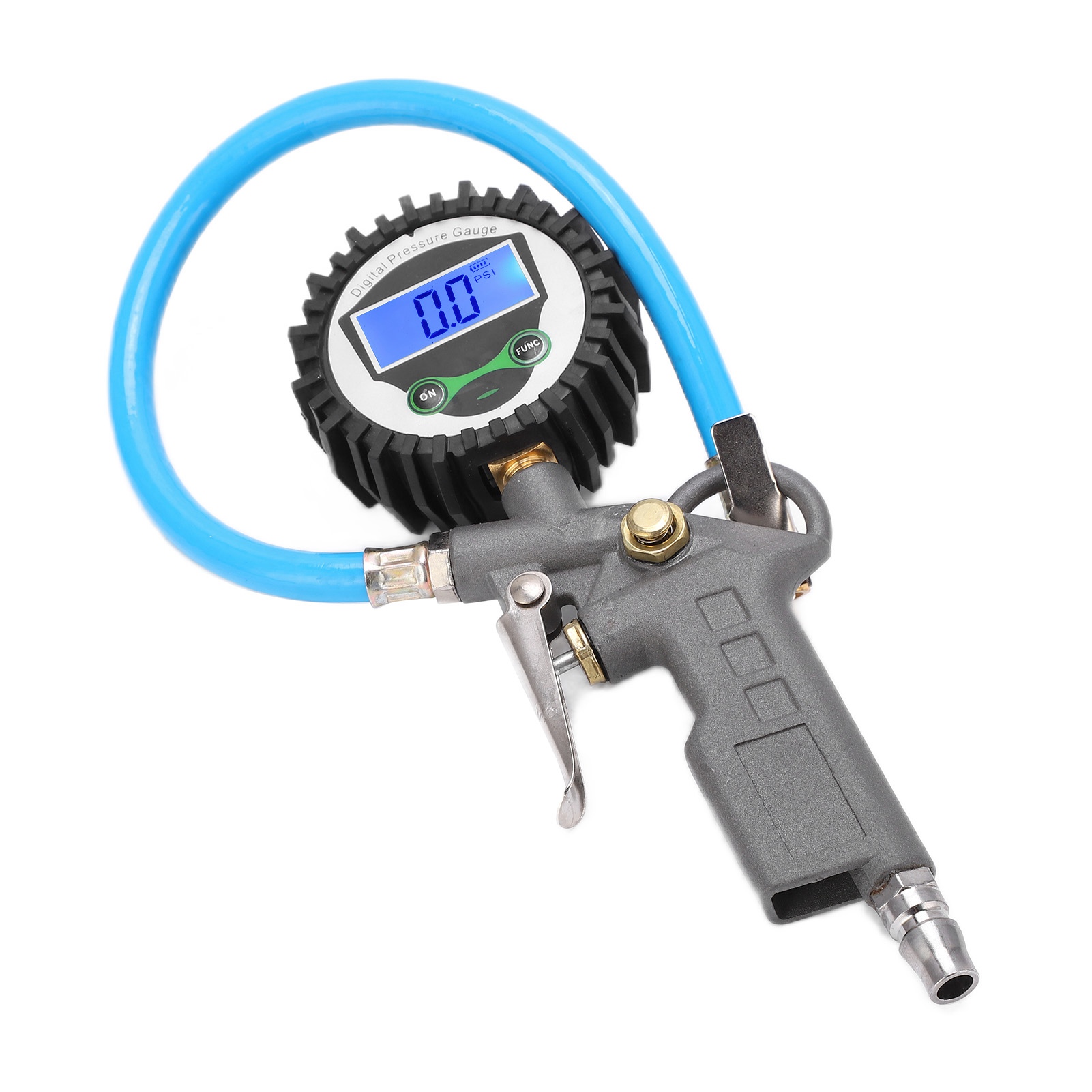 Digitales Aufblasgerät Mit 0-230 Psi Manometer, Hintergrundbeleuchtetem Manometer Aus Zinklegierung, Aufblaswerkzeug Für Luftkompressoren.