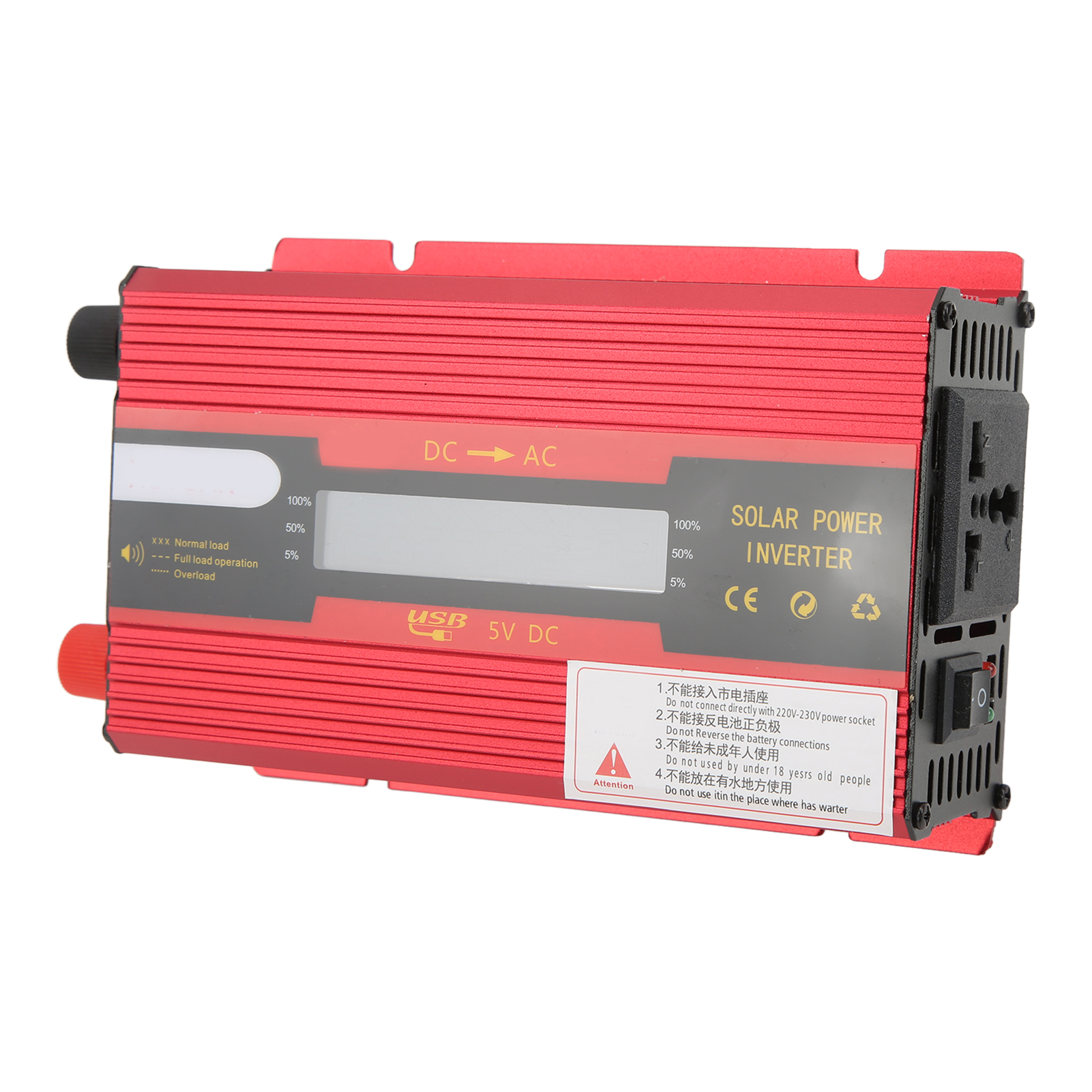 420 W Spitzenleistung, 1000 W, 12 V/24 V Auf 220 V, 50 Hz Spannungswandler, Modifizierte Sinuswelle, Unterspannungsalarm, Lcd-bildschirm, Für Wohnmobile Und Haushalte