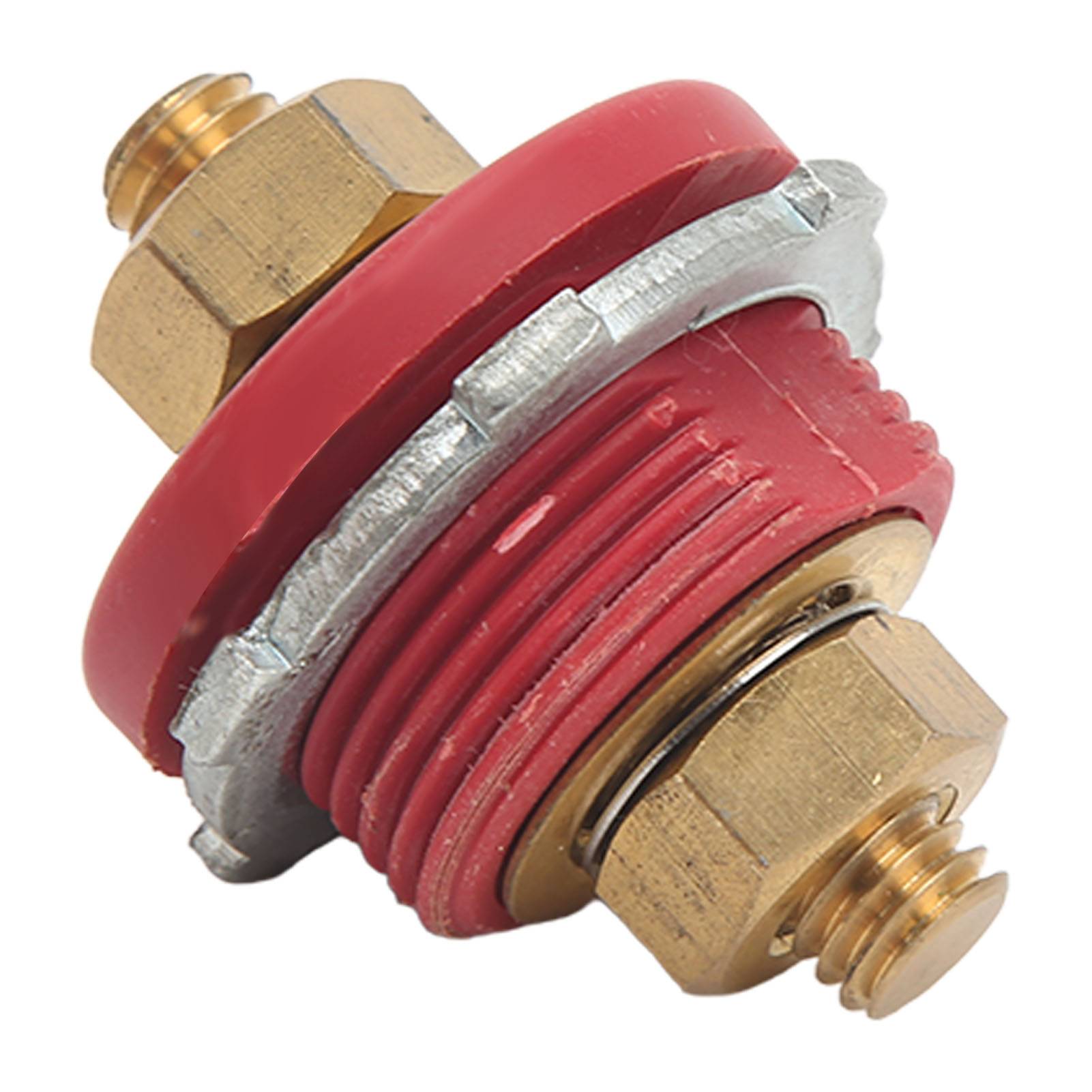 3/8-zoll-durchgangsstecker Für Batterieklemmen, 250 A, Ladeanschluss Für Auto, Wohnmobil, Boot Und Yacht, Rot (positiv)