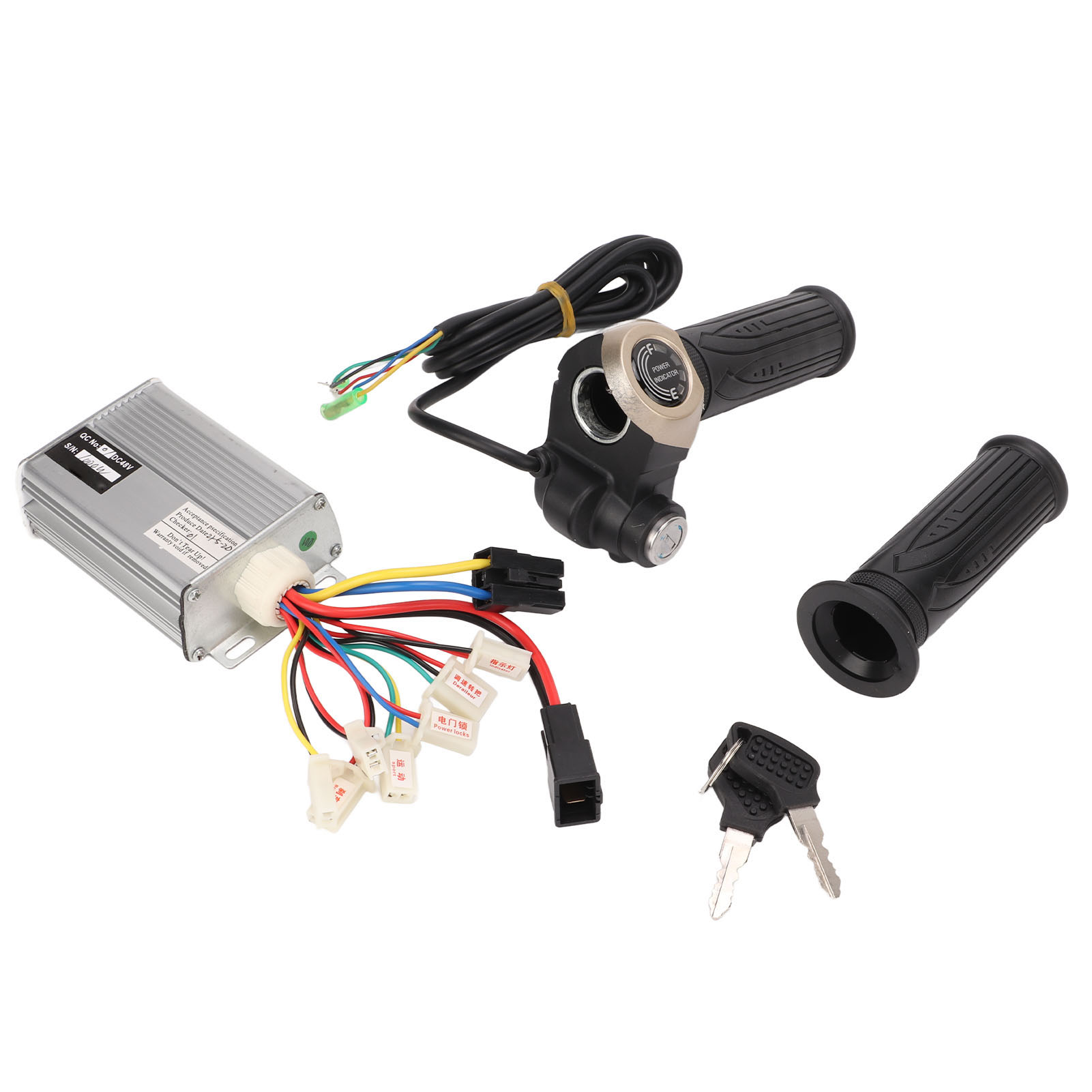 Gashebel + 1000w 48v Dc Drehzahlregler Für Elektromotorräder, Roller, Fahrräder Und Dreiräder – Leistungsregler-set Mit Griff