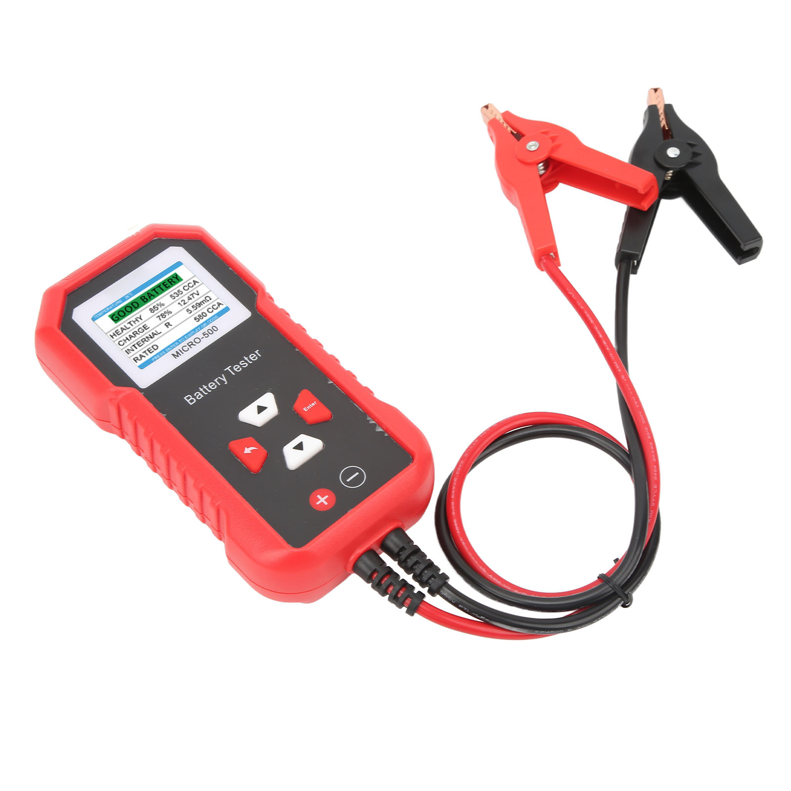 Micro-500 Batterietester, 8-sprachiges Farb-lcd-display, Klare Anzeige, Qr-code, Für Auto Und Motorrad