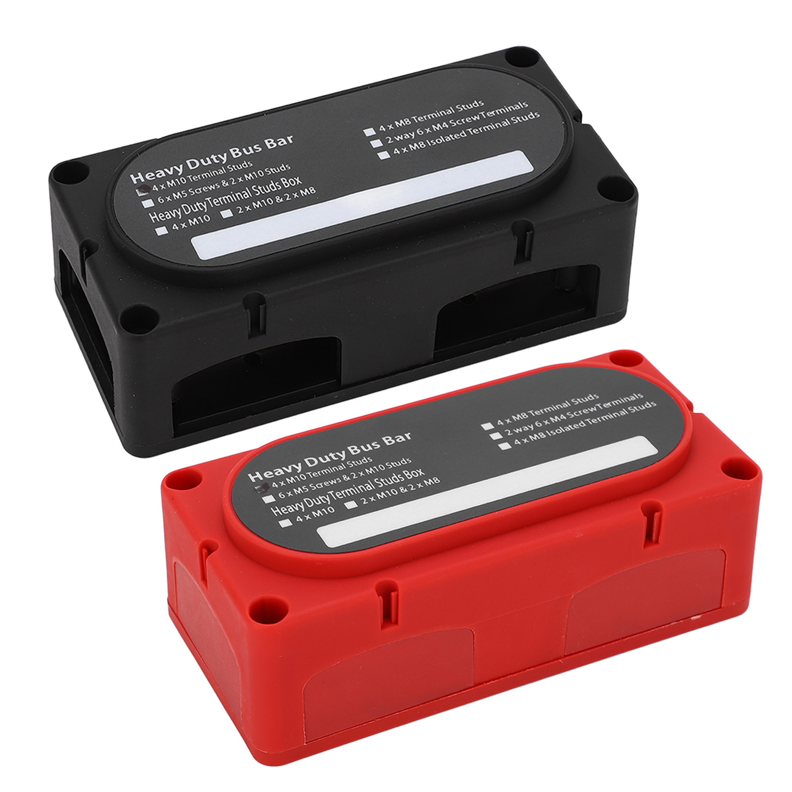 4-poliger 300a Stromverteilerblock, Universelle Sammelschiene Für 12-48v Batterie, Auto, Wohnmobil, Yacht, Boot, 2er-set.