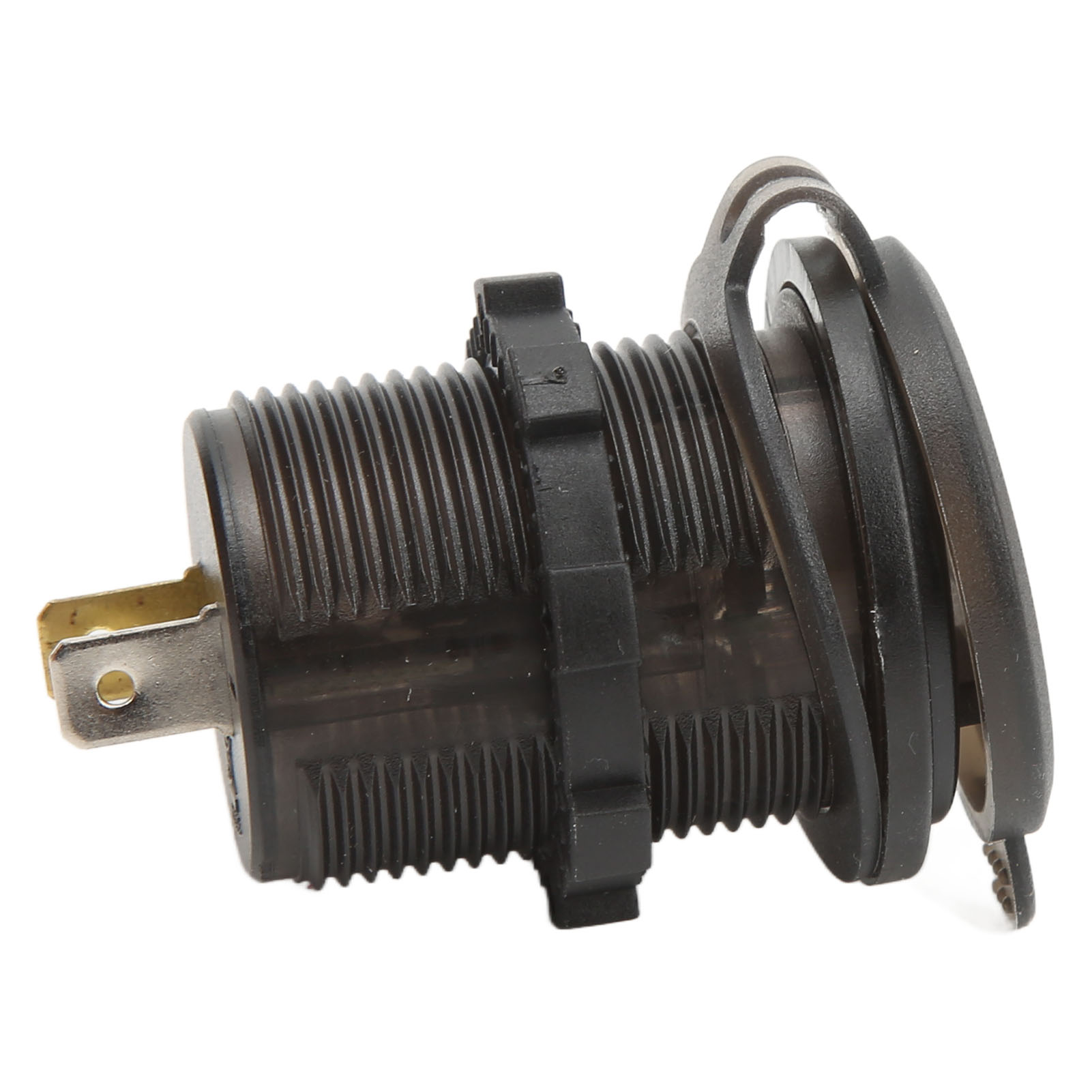 Qc 3.0 12v Dual-port-autoladegerät Mit Zigarettenanzünderstecker, Schnellladefunktion Und Spannungsanzeige Für Lkw, Transporter Und Wohnmobil