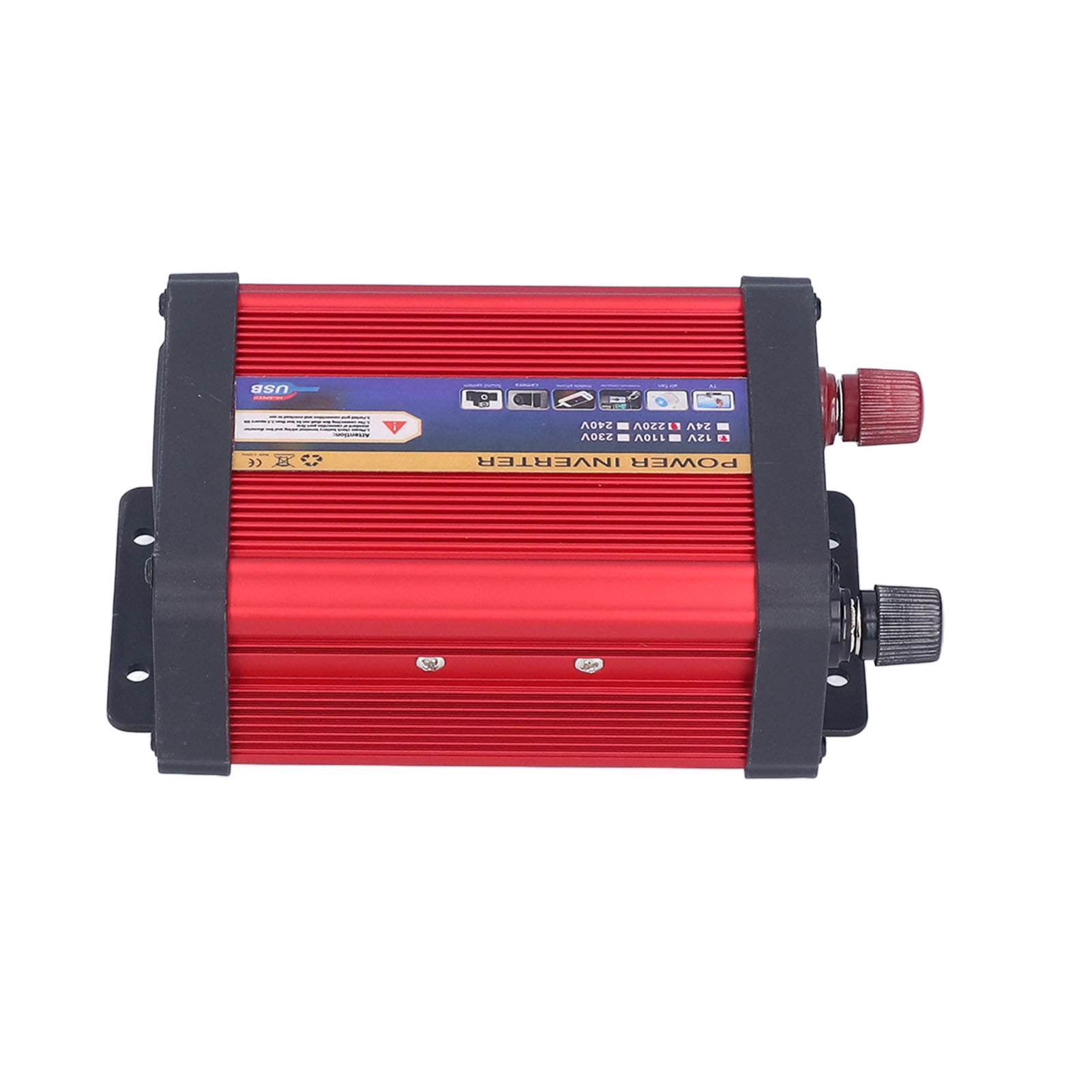 400w Kfz-spannungswandler, 12v-220v 50hz Transformator, 2 Usb-schnellladeanschlüsse, Modifizierte Sinuswelle, Zigarettenanzünderstecker, Tragbares Ladegerät.