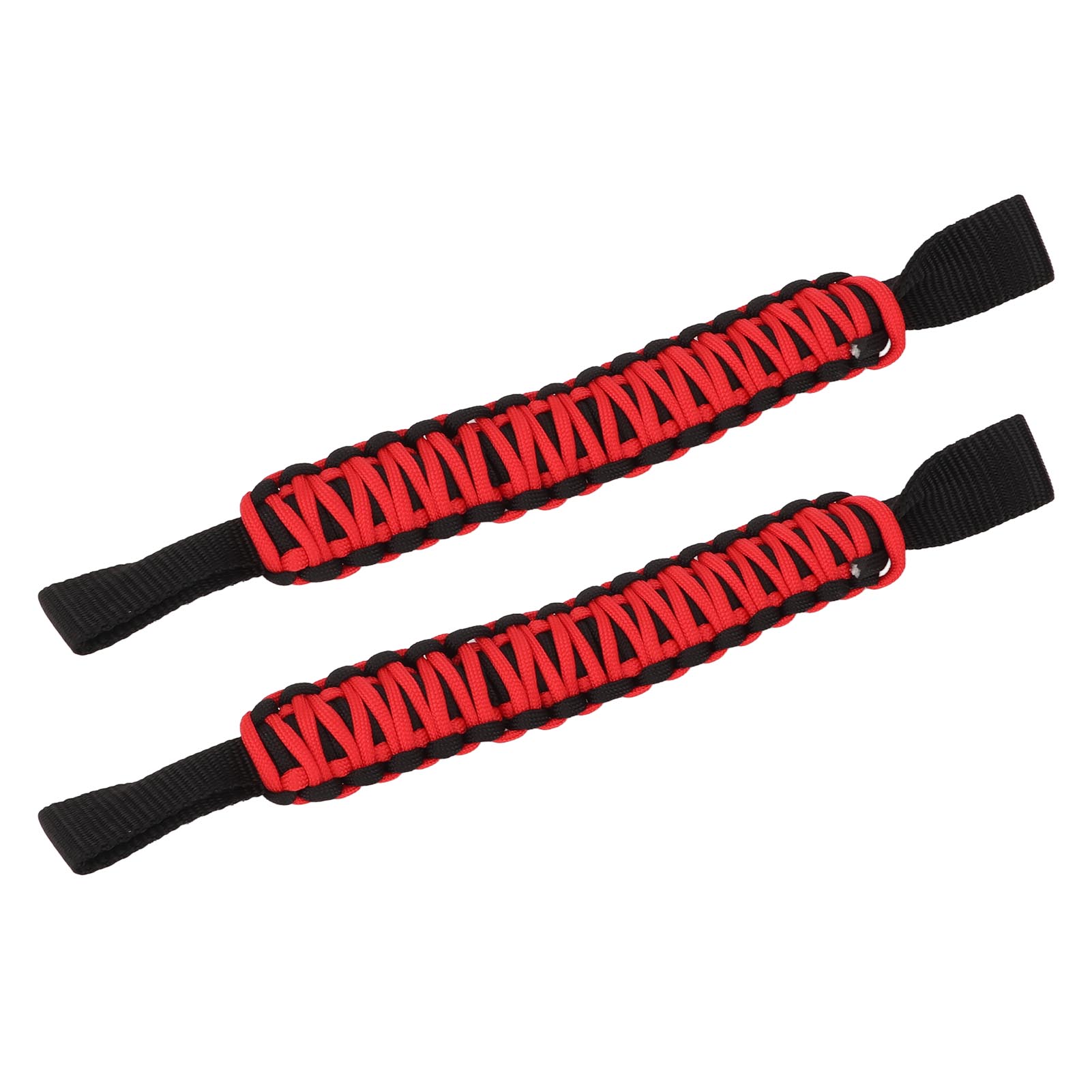 29,6 Cm Lange, Rutschfeste Paracord-haltegriffe, Überrollbügel, Universell Für Pkw, Suv, Atv, Utv, Wohnmobil, Schwarz Und Rot