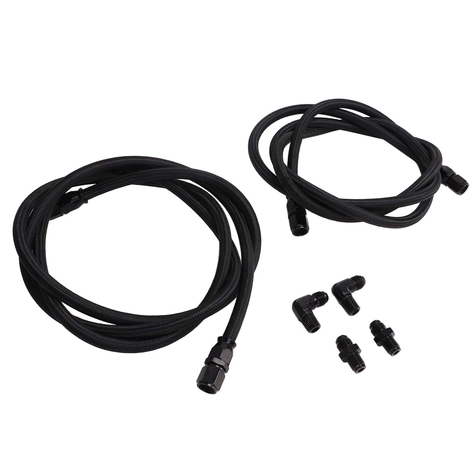 Flexibler 2,13 M Langer Ptfe-getriebekühlerschlauch, 6an-adapterset Kompatibel Mit 4l60, 700r4, Th350, Th400, Hochdruckschlauch Für Automatikgetriebe