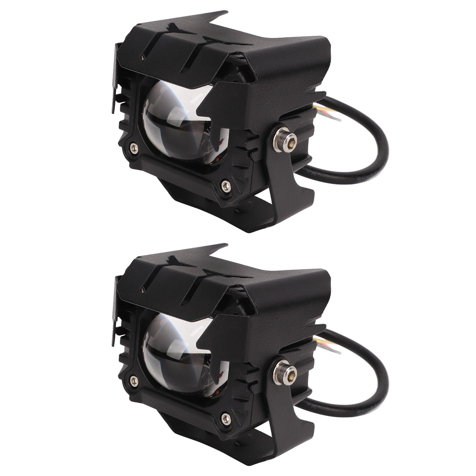 9–36 V 30 W 2-teiliger Led-motorradscheinwerfer, Zweifarbiger Motorradscheinwerfer, Motorrad-arbeitsscheinwerfer, Universelle Projektorbeleuchtung