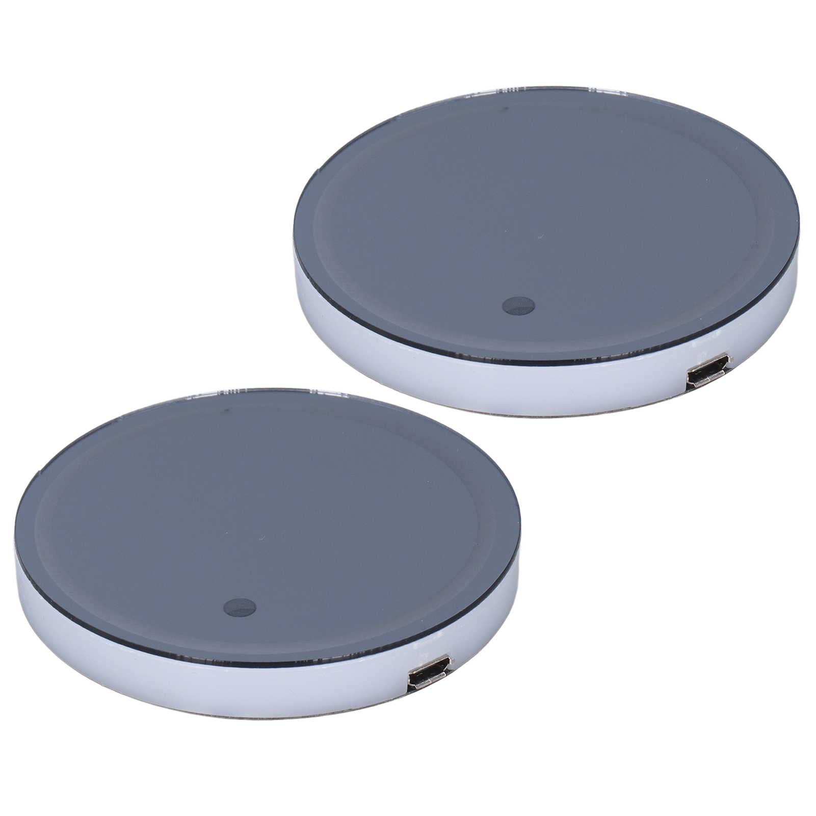 2er-set Led-auto-lichtmatten, 7 Farben, Becherausstecher, 3 Modi, Usb-anschluss, Ip67 Wasserdicht, Rutschfest, Universell