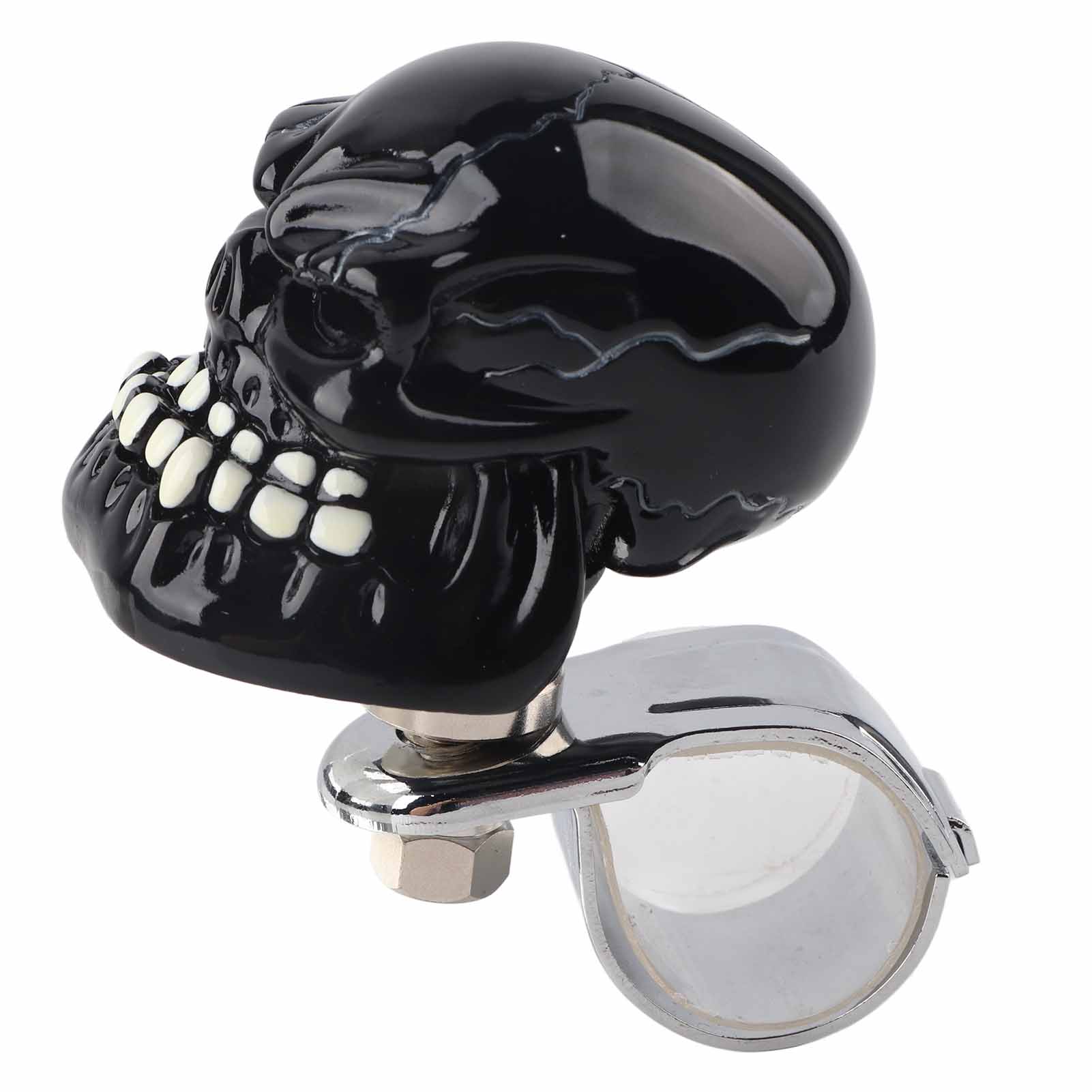 Lenkradknauf Mit Totenkopfmotiv Für Pkw, Lkw, Traktor, Boot, Schwarz