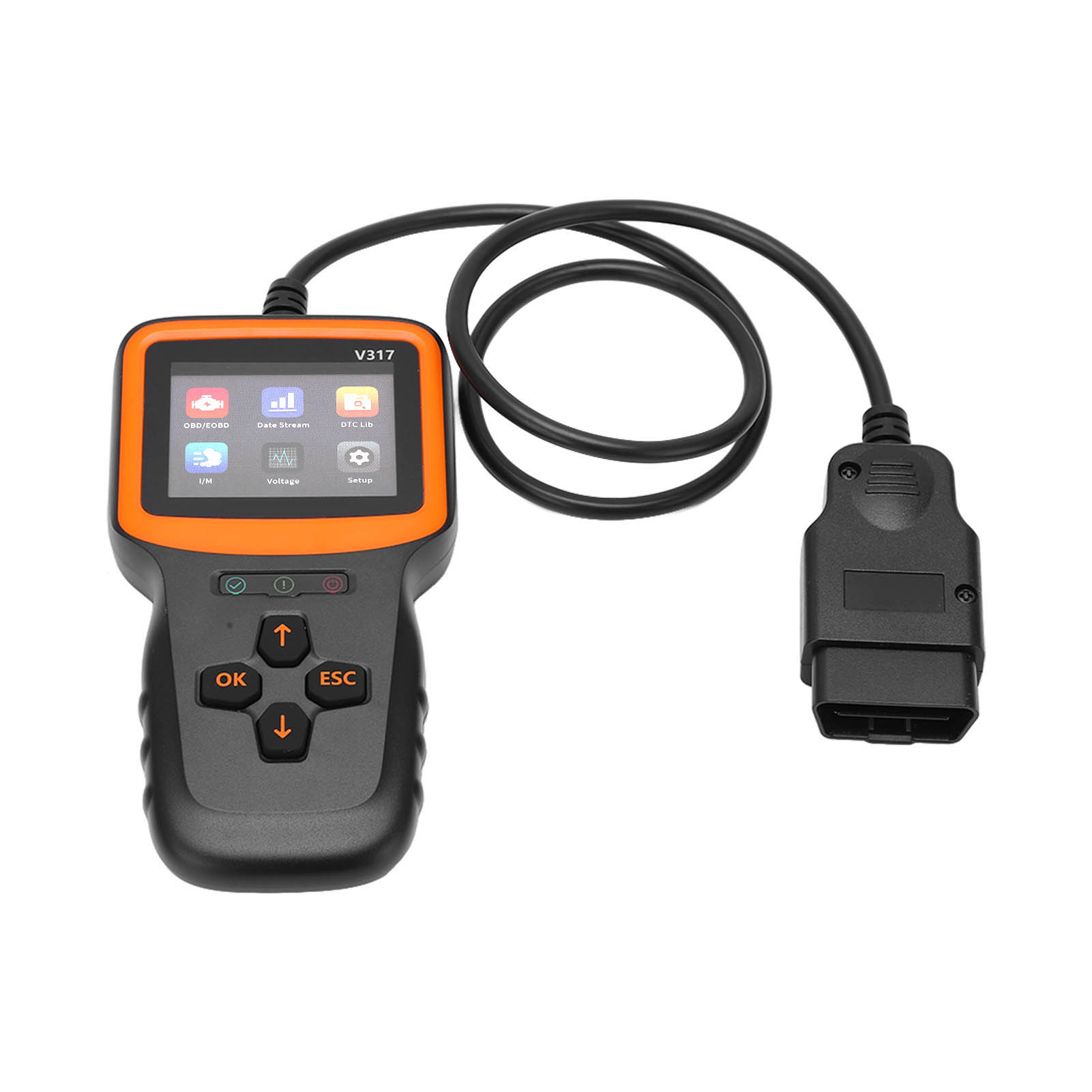Obd2 V317 V1.5 Fehlercodeleser, Abs-bildschirm, Fahrzeugdiagnose-analysegerät, Dc9-16v Spannung, Automatischer Fehlerleser.