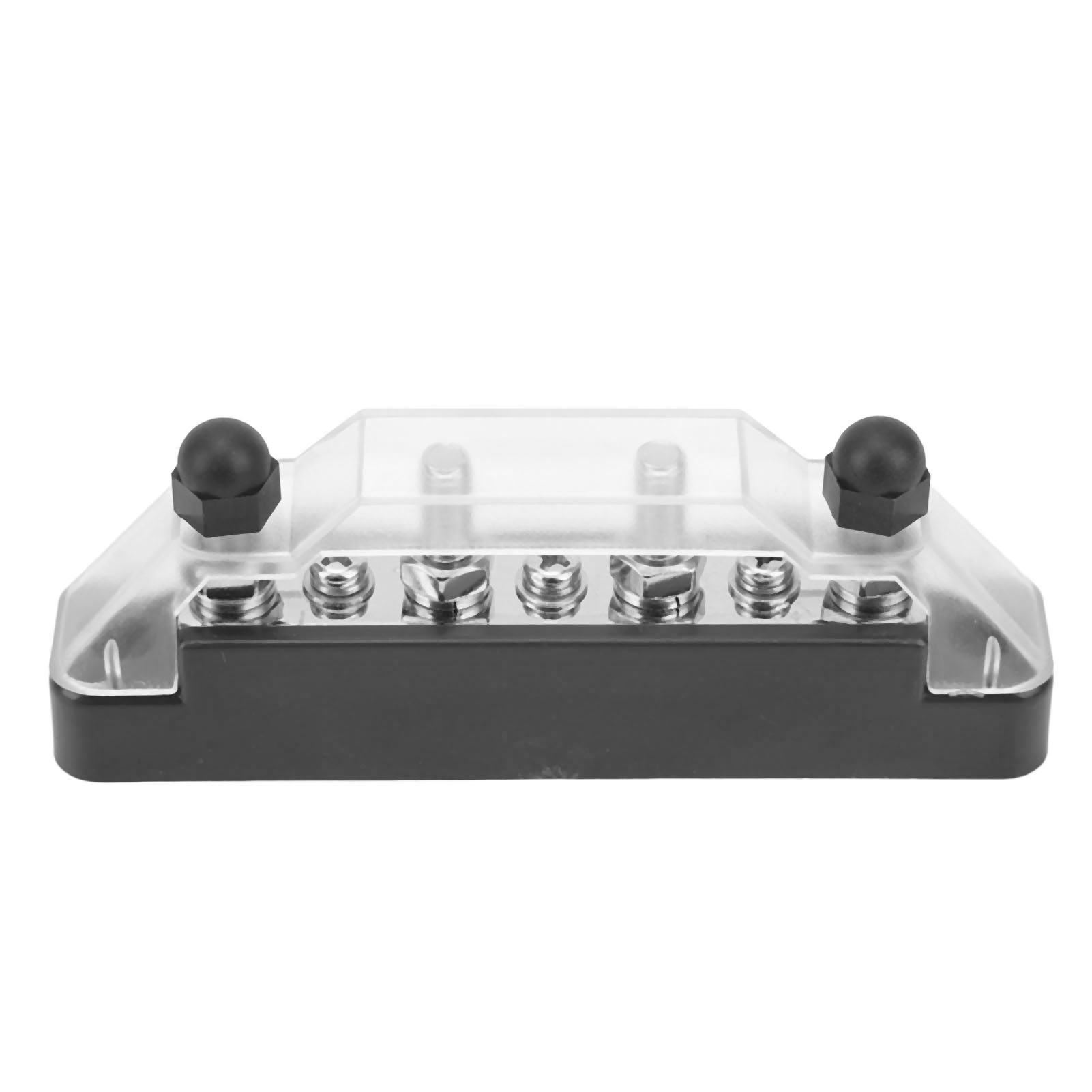 48v 150a 4-poliger Stromverteilerblock, 7-fach Steckdosenleiste Mit Abdeckung Für Auto, Wohnmobil, Boot – Schwarz