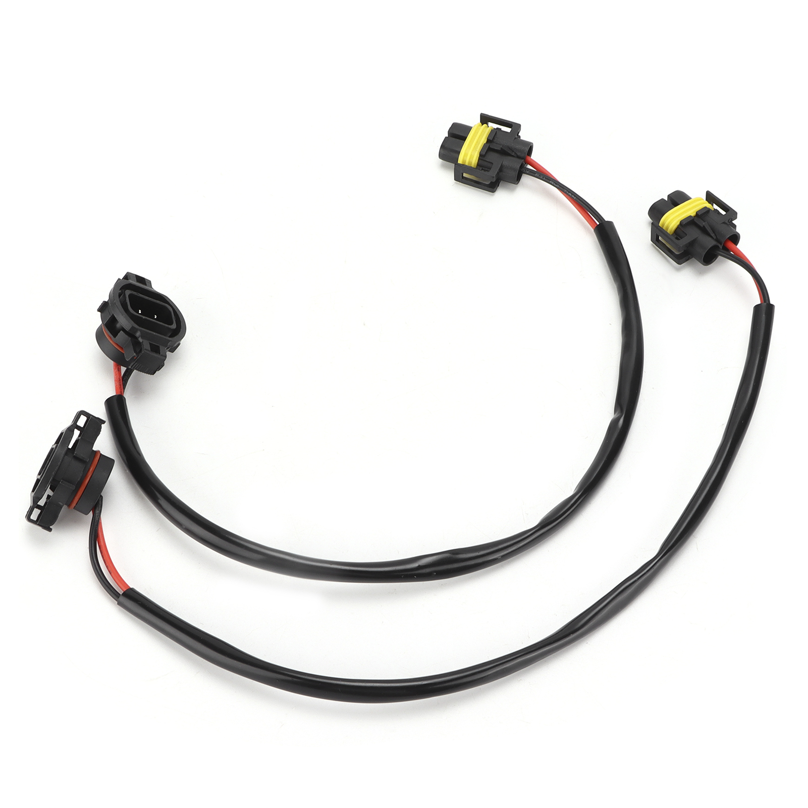 H16 5202 Stecker Auf H11 Buchse Adapter Mit Kabelbaum Für Jeep Wrangler Jk Jl Scheinwerfer Und Nebelscheinwerfer (ersatz)