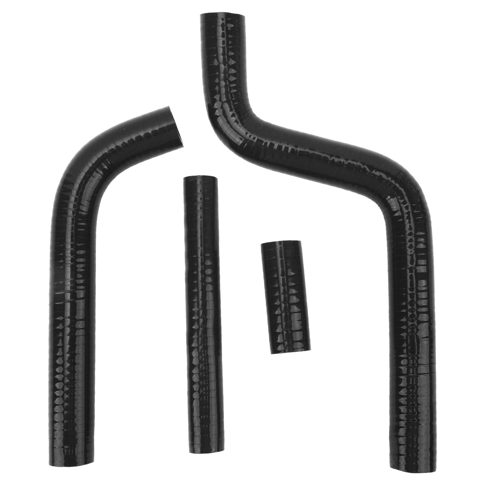 Hochtemperaturverstärkter Motorrad-kühlerschlauch, 4 Stück, Schwarzes Silikon, Kompatibel Mit Yz125 1996-2001, Hitzebeständiger Kühlmittelschlauch.