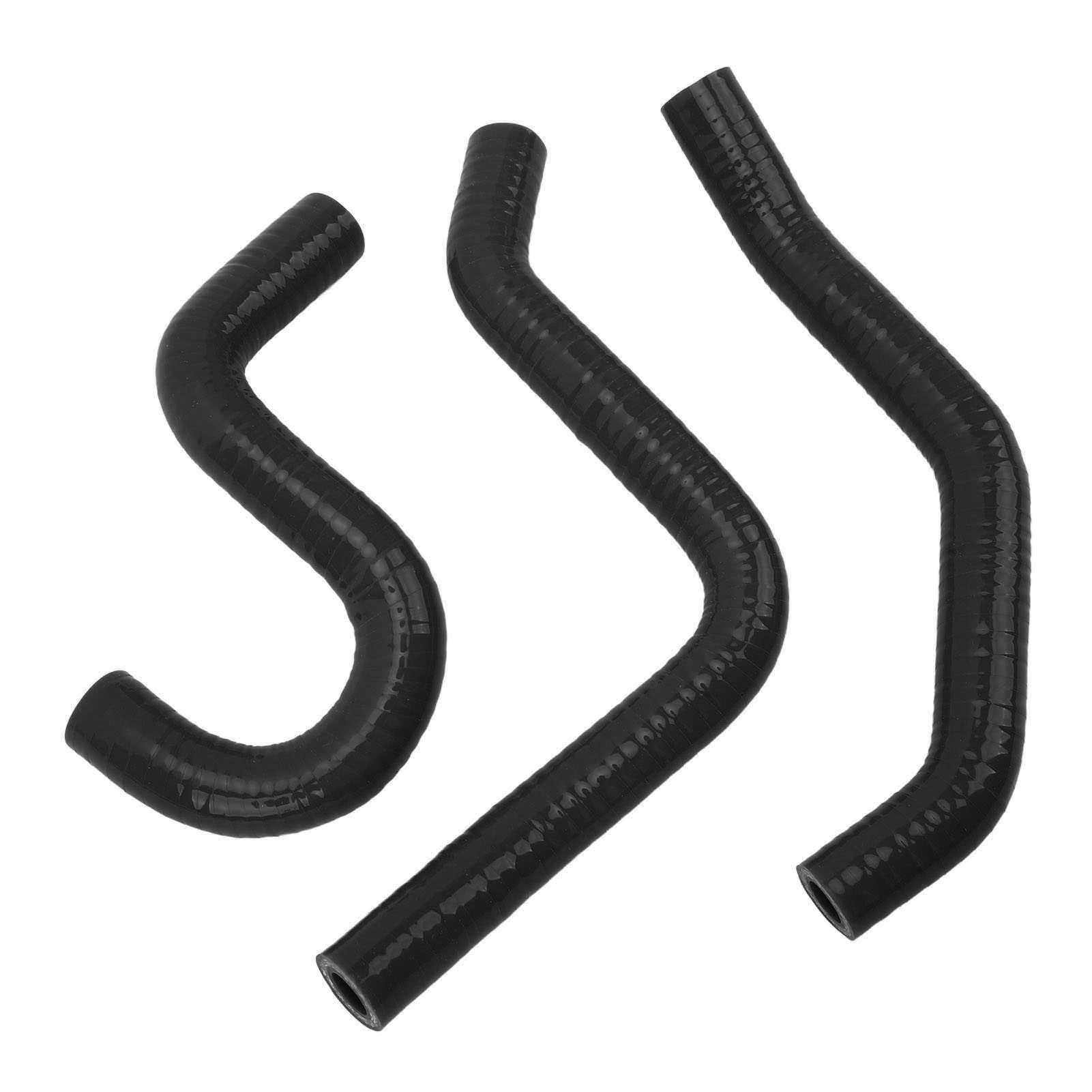 3-teiliger Motorrad-kühlerschlauch, Verstärktes, Hochtemperaturbeständiges, Flexibles Silikon, Für Cr80r Und Cr85r, Schwarz