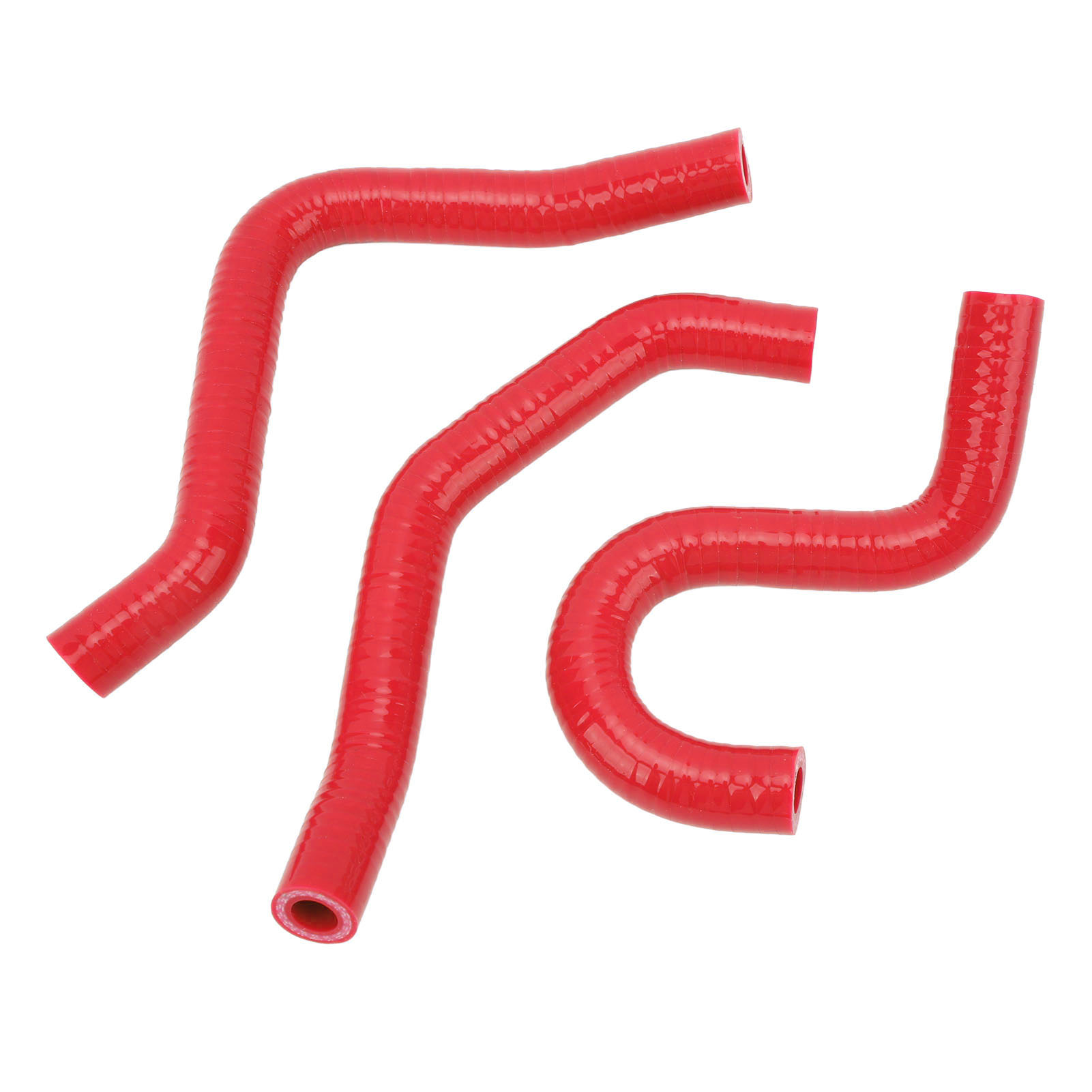 3-teiliger Motorrad-kühlerschlauch Aus Hochtemperaturverstärktem Silikon, Hitzebeständig, Passend Für Cr80r Cr85r, Rot, Gehärtet Und Dickwandig.
