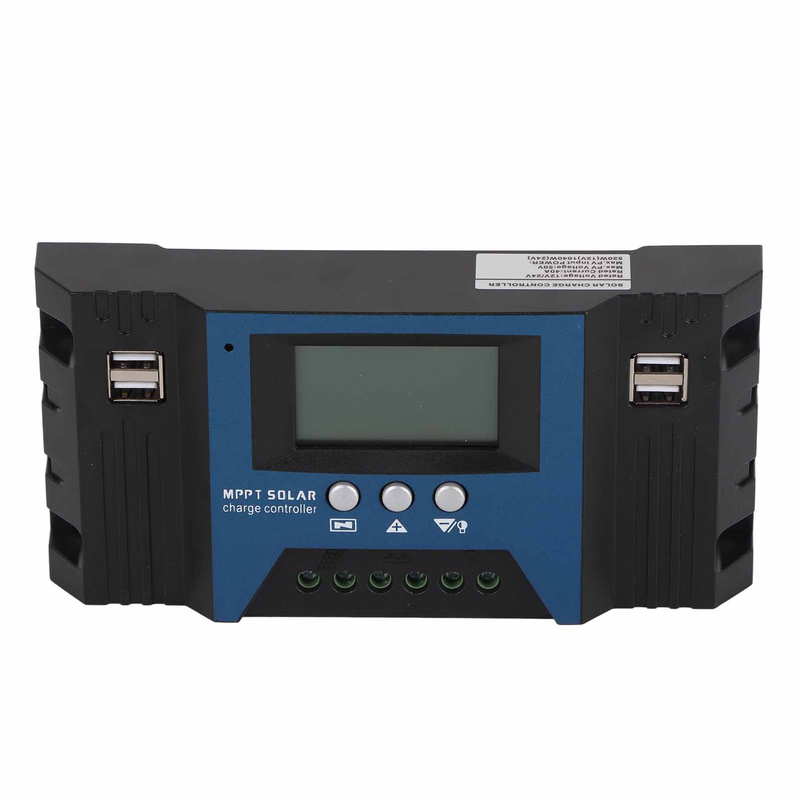 12v/24v 40a Solar-laderegler Mit Lcd-display, 4 X 5v 2,5a Usb-anschlüssen, Einstellbaren Parametern, Für Wohnmobile, Boote Und Wohnhäuser