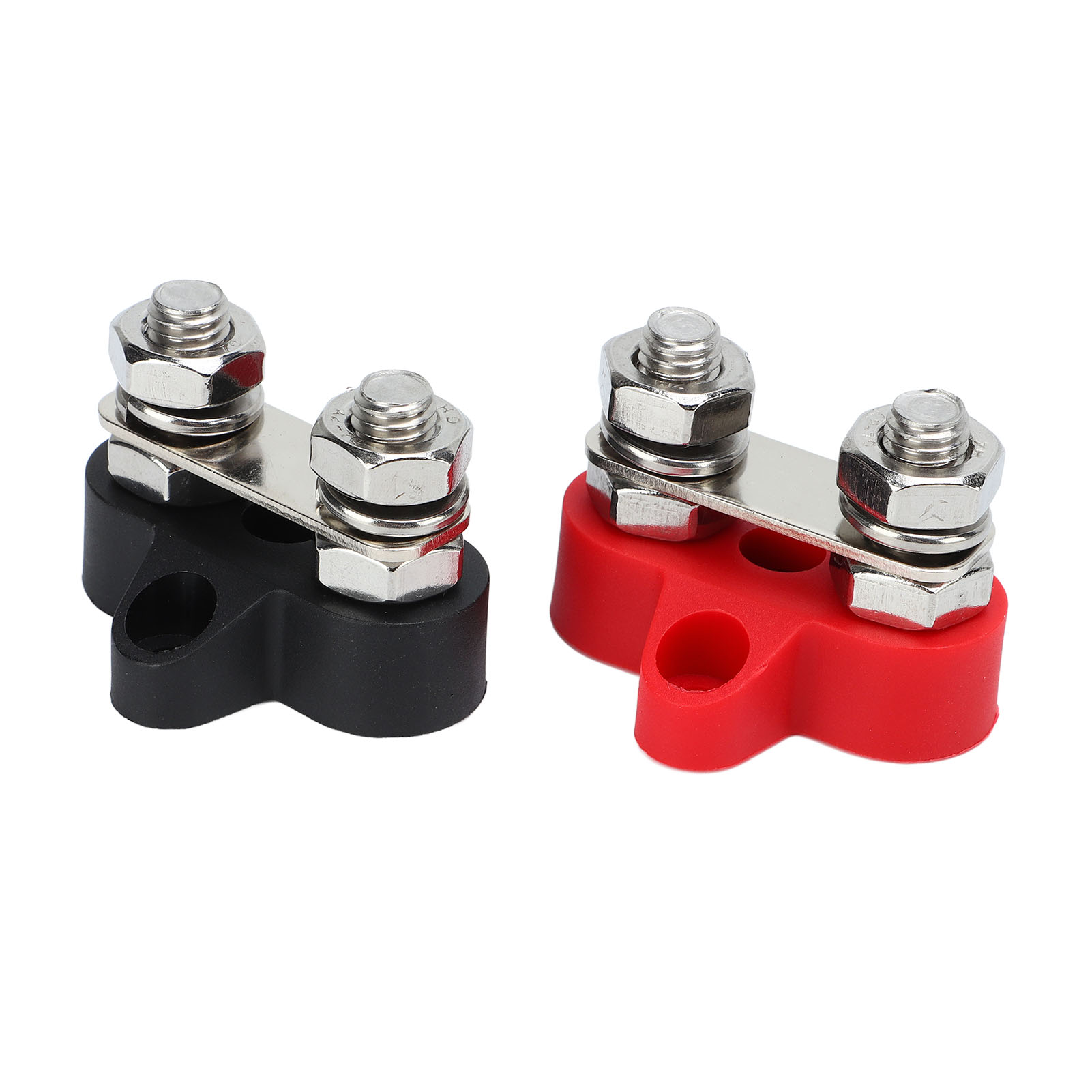 2-poliger Elektrischer Verteilerblock, Hochleistungs-sammelschiene Für Autos, Wohnmobile, Quads, Boote, M8 (5/16 Zoll) Anschluss.