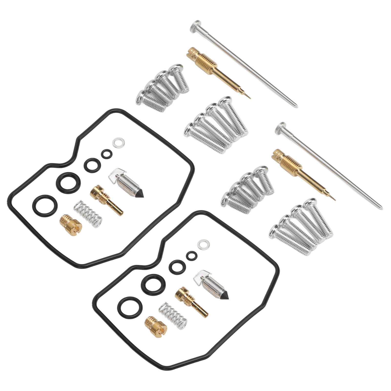 Set Mit 2 Motorradvergaser-reparatursätzen, Kompatible Ersatzteile Für Vulcan 500 En500c Ltd 1996-2009, Komplette Reparatur