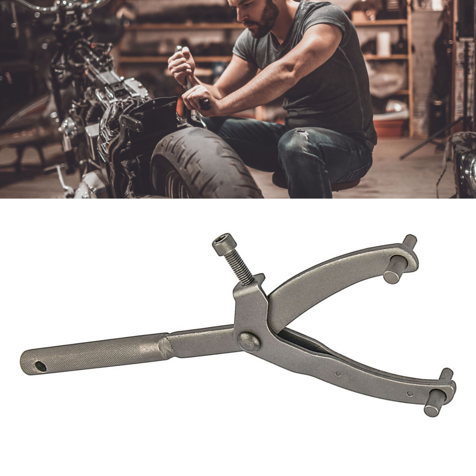 Y-förmiger Stiftschlüssel Zum Ausbau Der Motorradkupplung, Zuverlässiges Und Robustes Werkzeug, Magnetzündereinstellung, Universeller Abzieher, Langlebiger Stahl, 3 Arme.