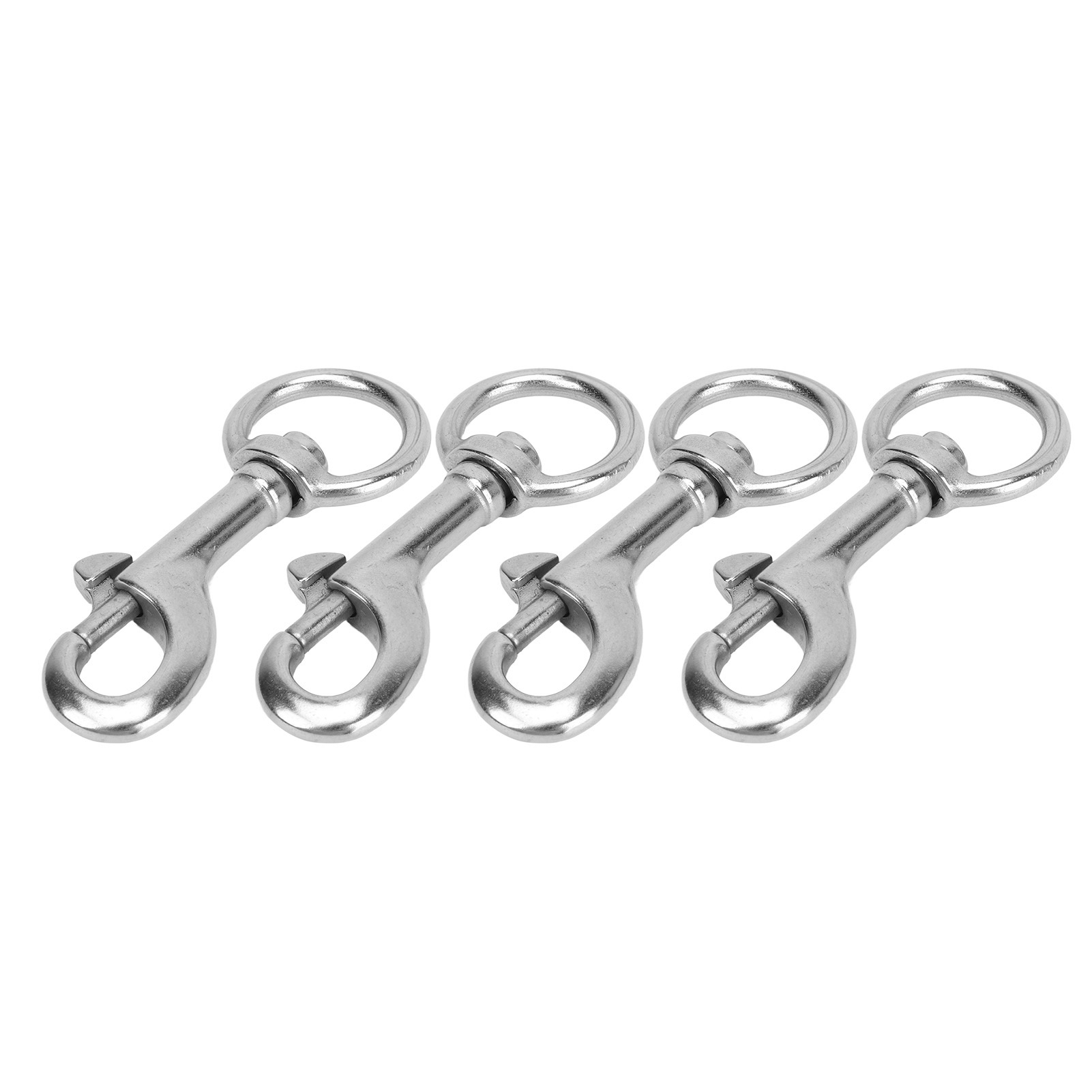 Set Mit 4 Drehbaren Schraubhaken Aus Seewasserbeständigem Edelstahl 316, Karabinerhaken Für Boote Und Taucherboote, Modell 4
