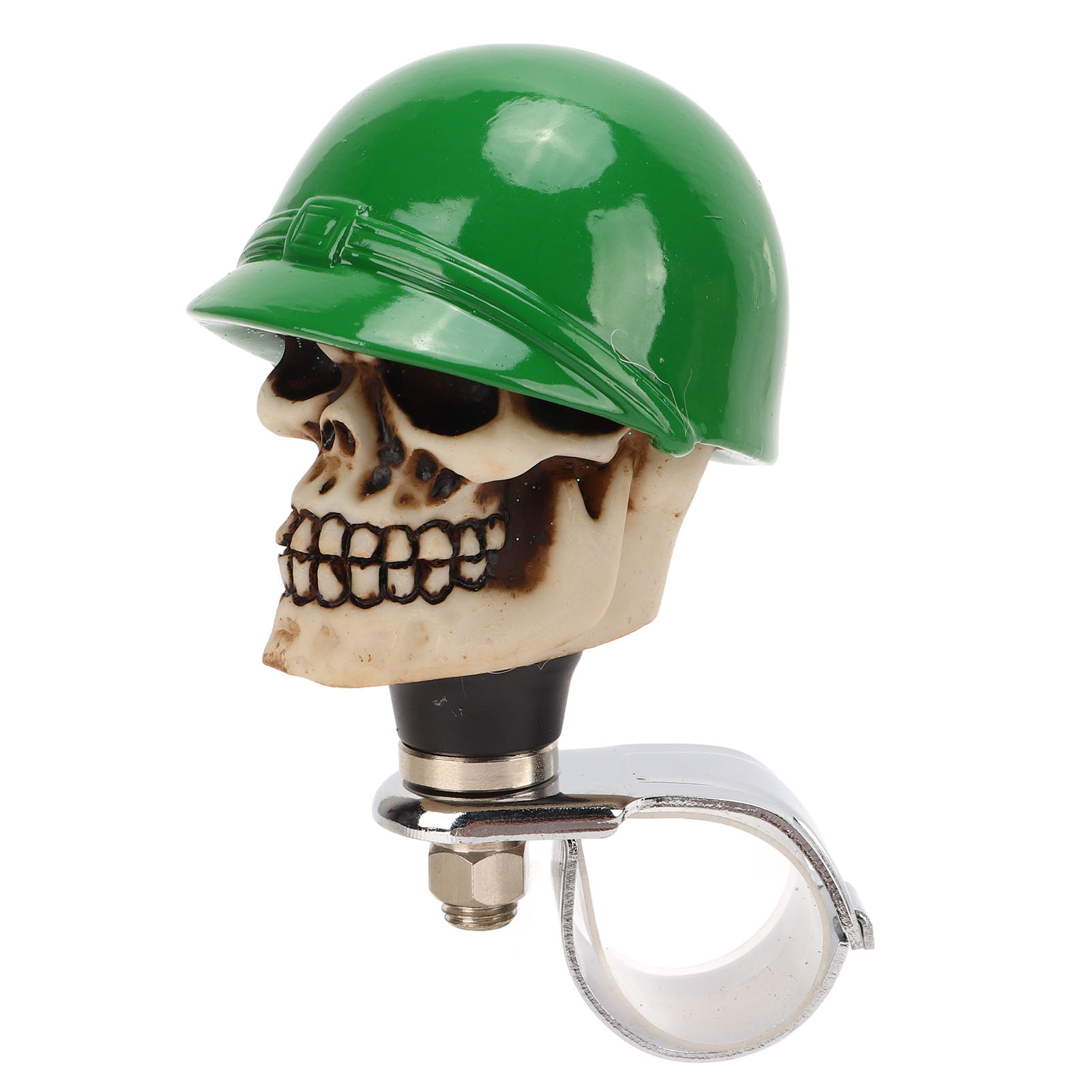Lenkradgriff Mit Totenkopfmotiv, Lenkkraftverstärker, Universalknopf Für Auto, Lkw, Traktor, Boot, Ergonomisches Lenkradzubehör