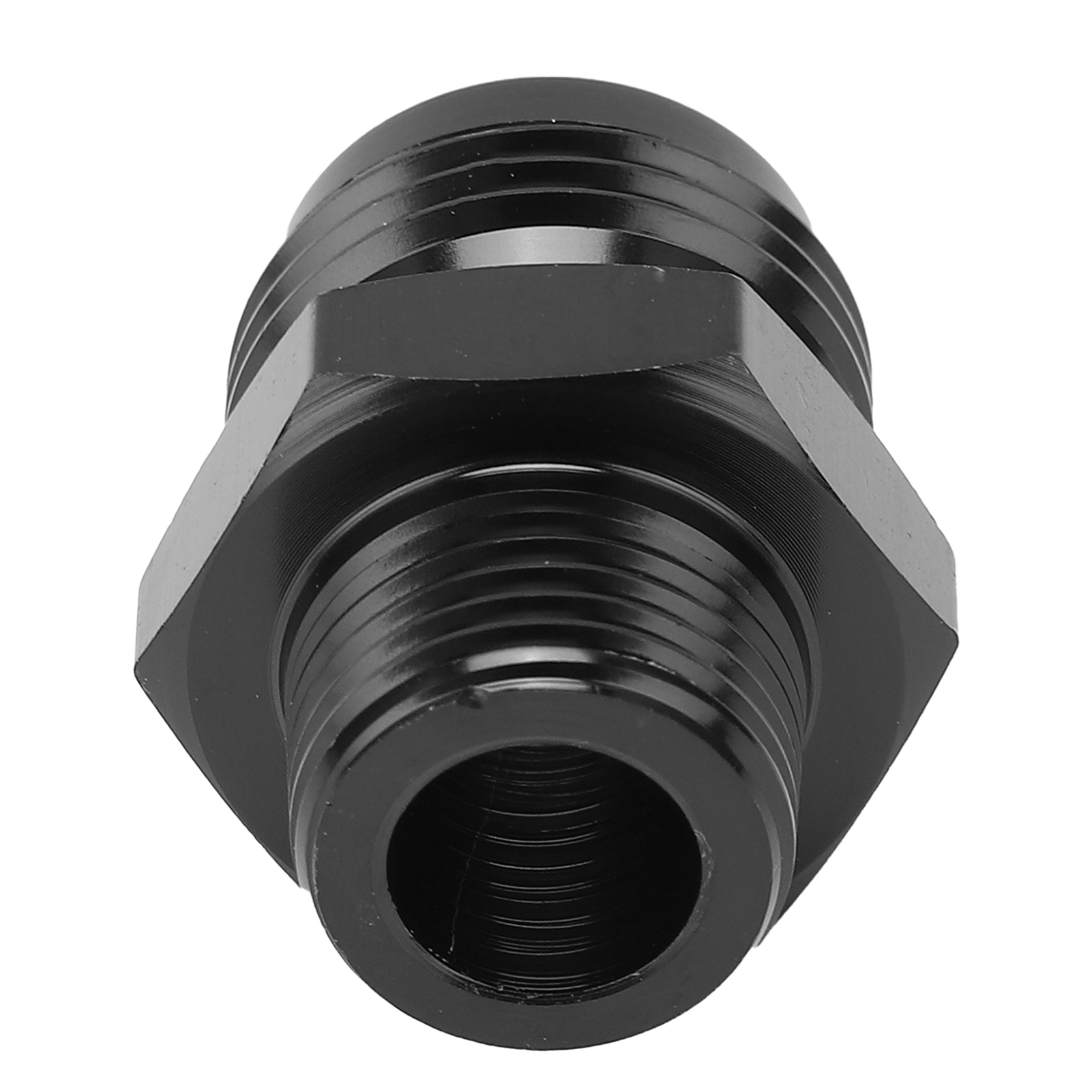 Gerade Verschraubung 10an Auf 3/8 Npt, Schwarz Eloxiertes 6061-t6 Aluminium, Adapter Für Verschiedene Flüssigkeiten, Außengewinde, Universell Einsetzbar, Hohe Beständigkeit.