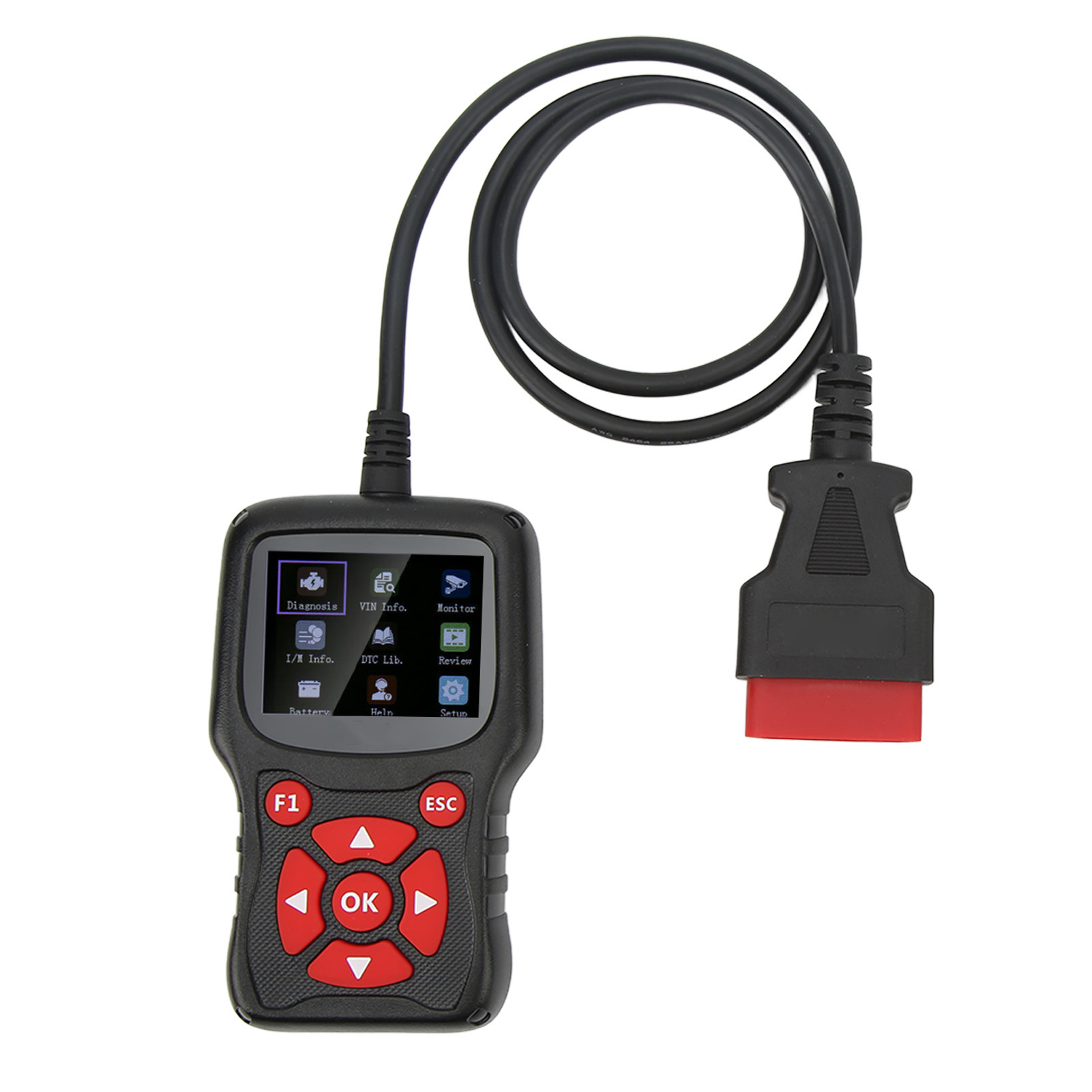 Eobd Obdii C302 Kfz-scanner, Mehrsprachiger Lcd-bildschirm, Hohe Genauigkeit, 8v-24v Kfz-diagnose